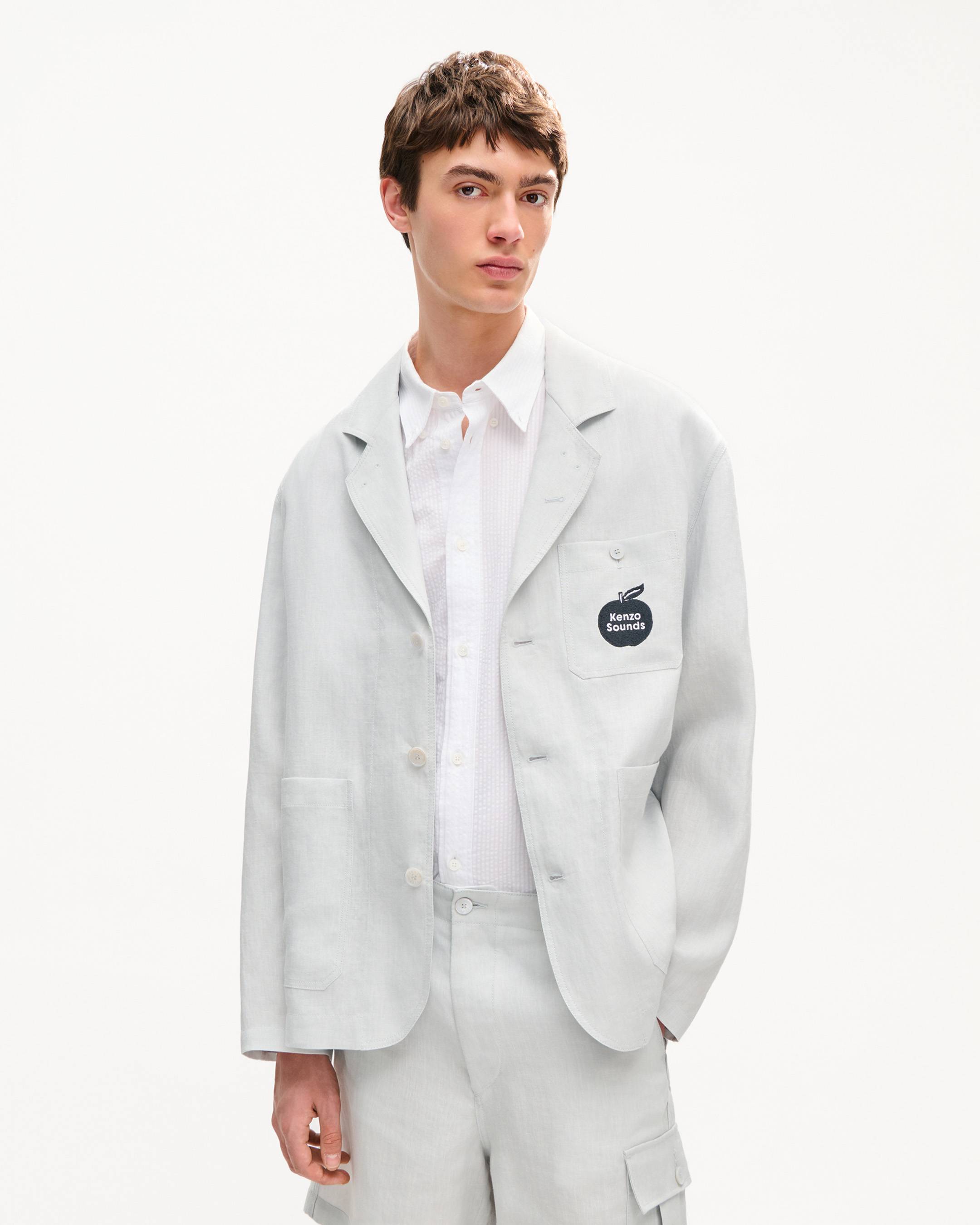 KENZO Sounds' workwear jacket in linen hemp | Men's | KENZO