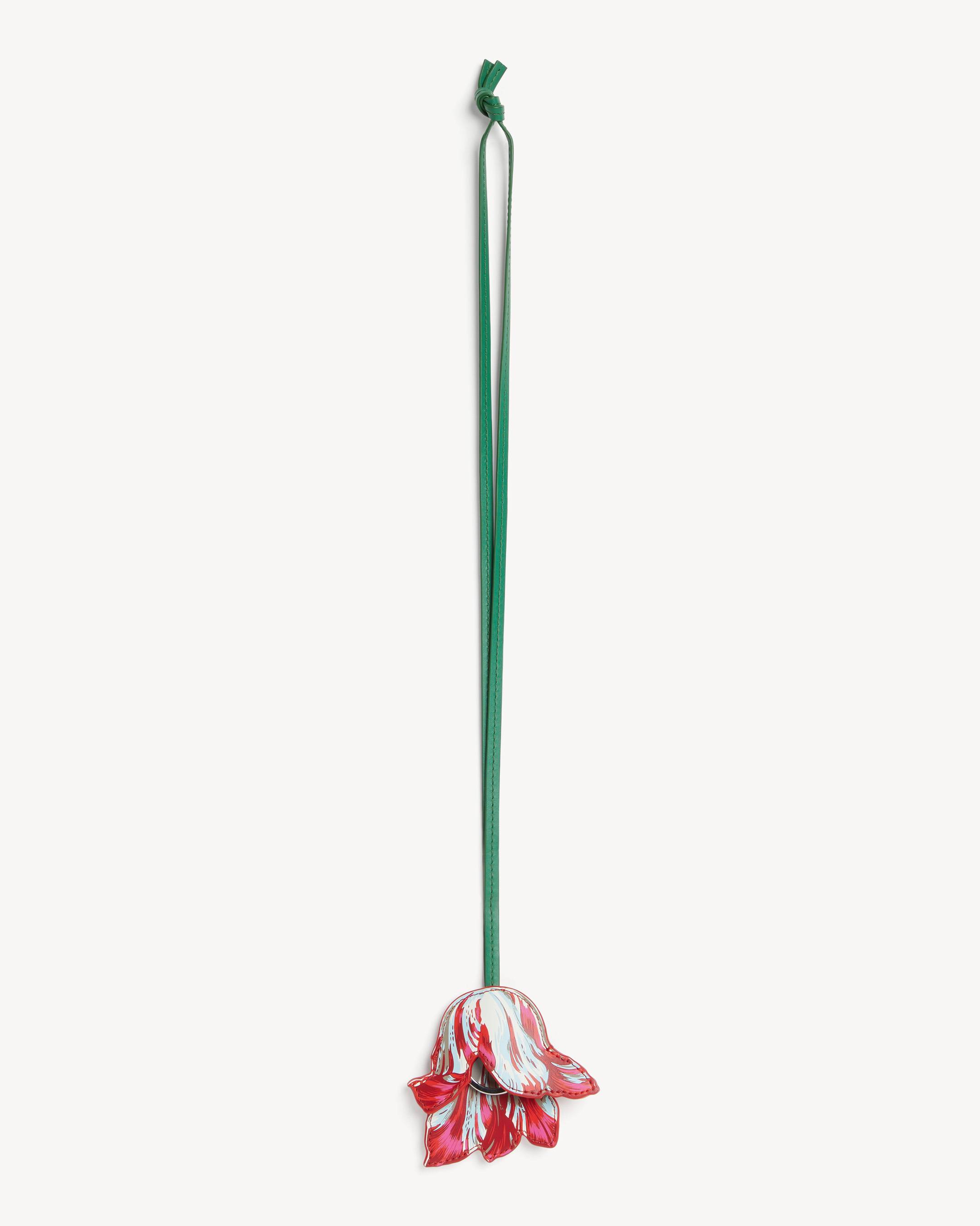 'KENZO Tulip' keyholder charm in leather