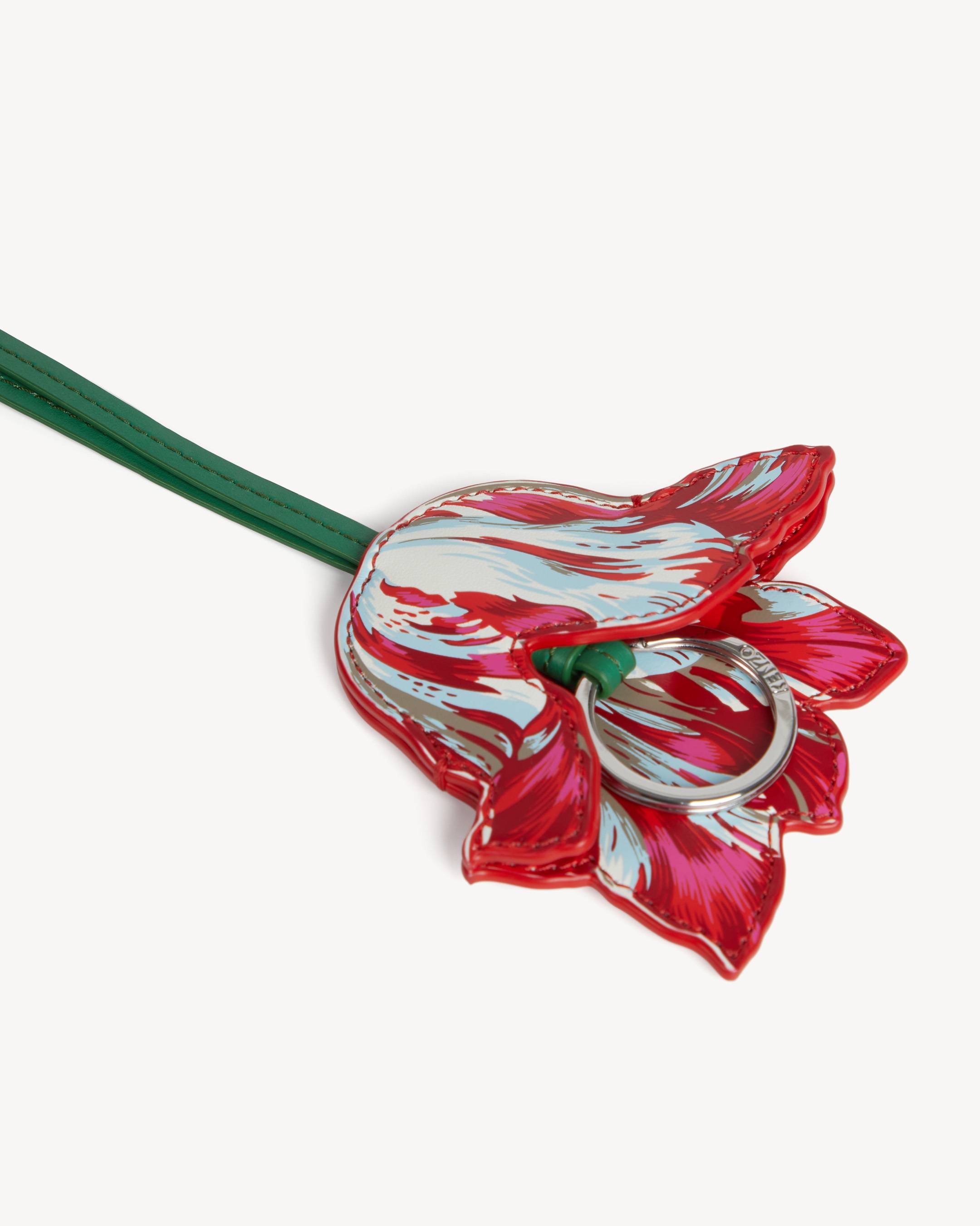 'KENZO Tulip' keyholder charm in leather