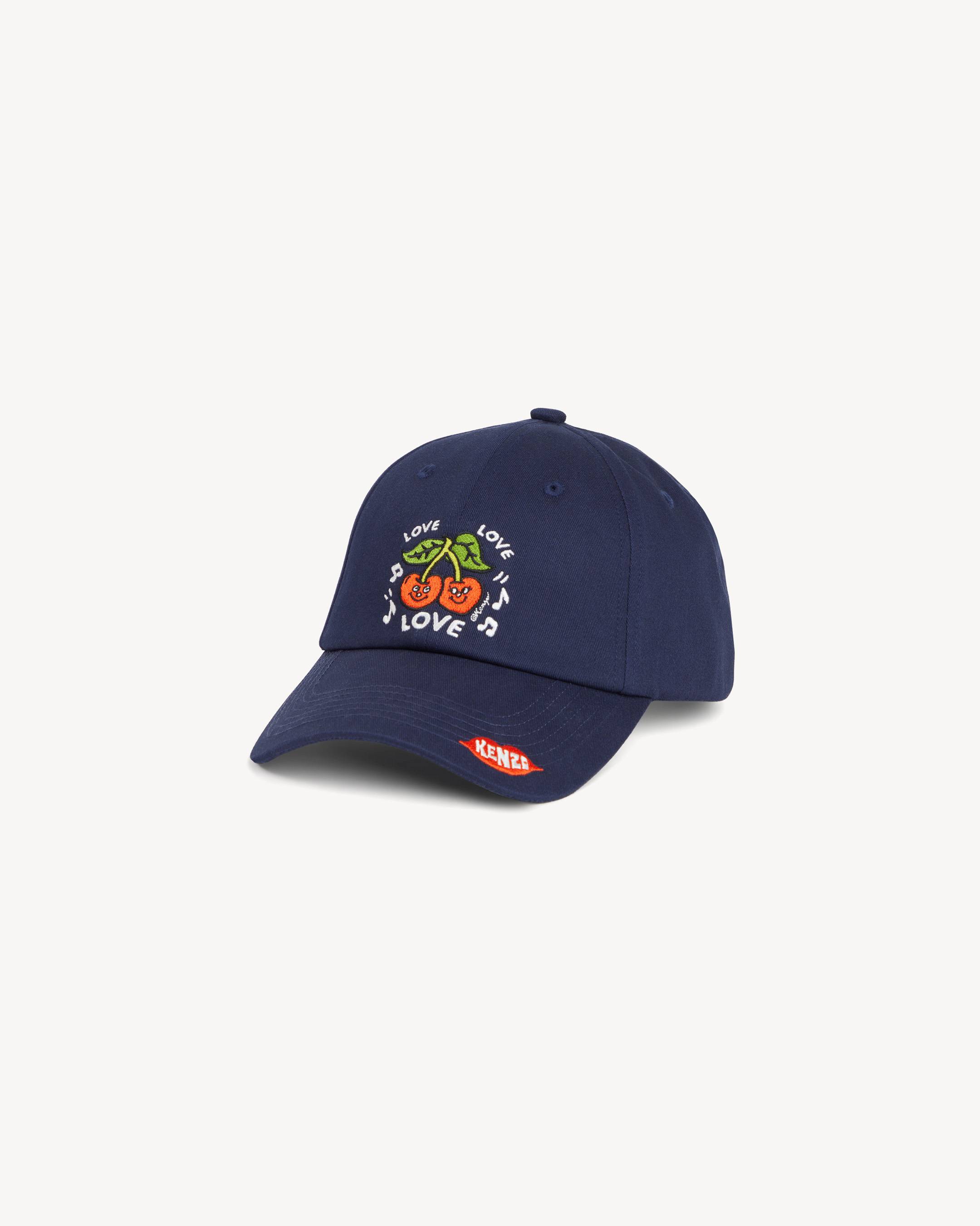KENZO Loves' embroidered cap in cotton | KENZO