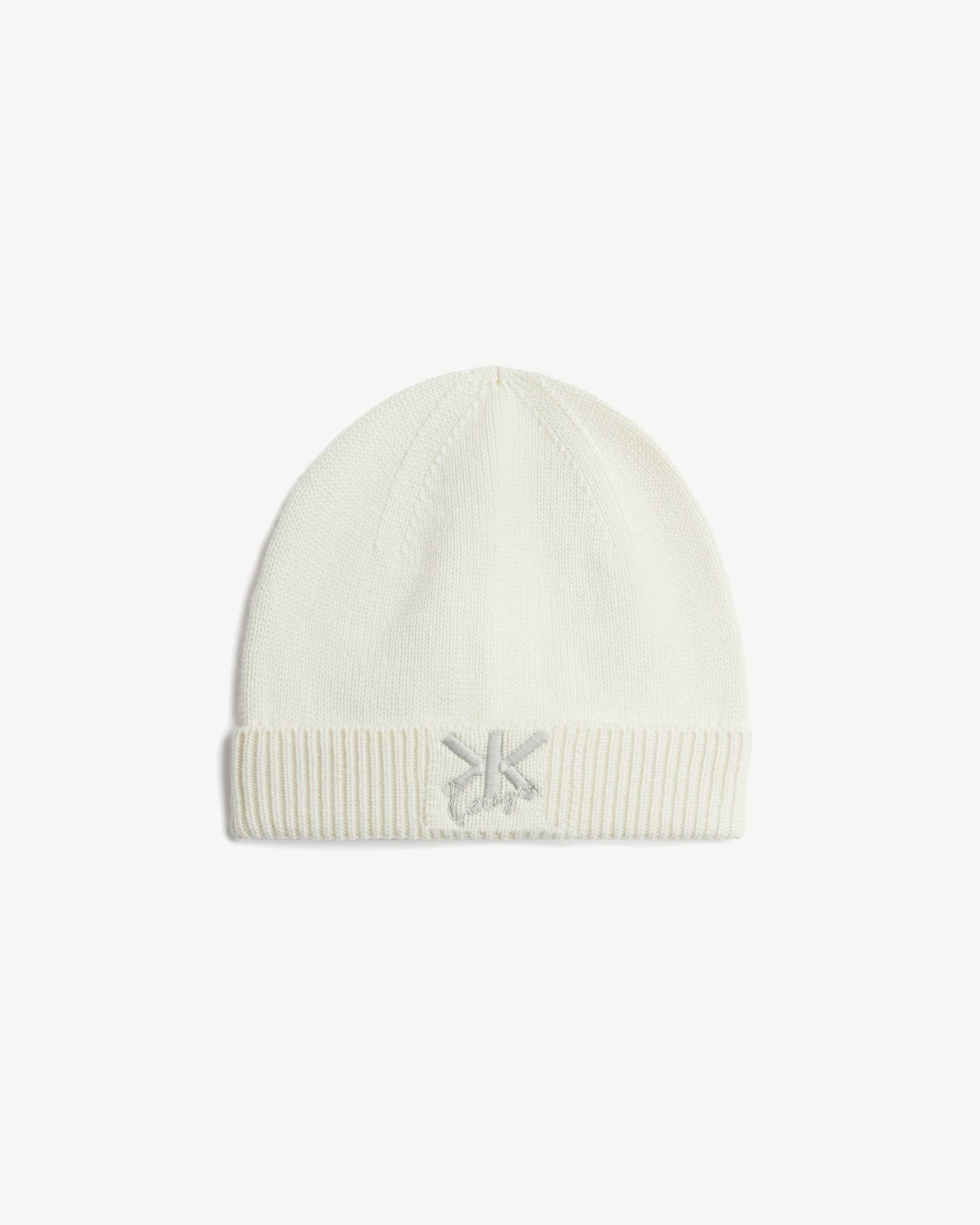 'KENZO Double K' embroidered beanie in wool and cashmere