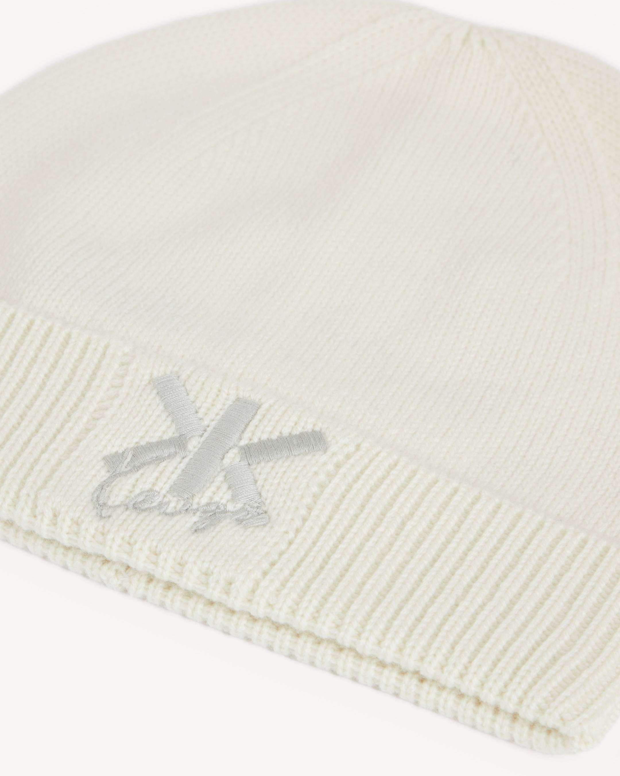 'KENZO Double K' embroidered beanie in wool and cashmere