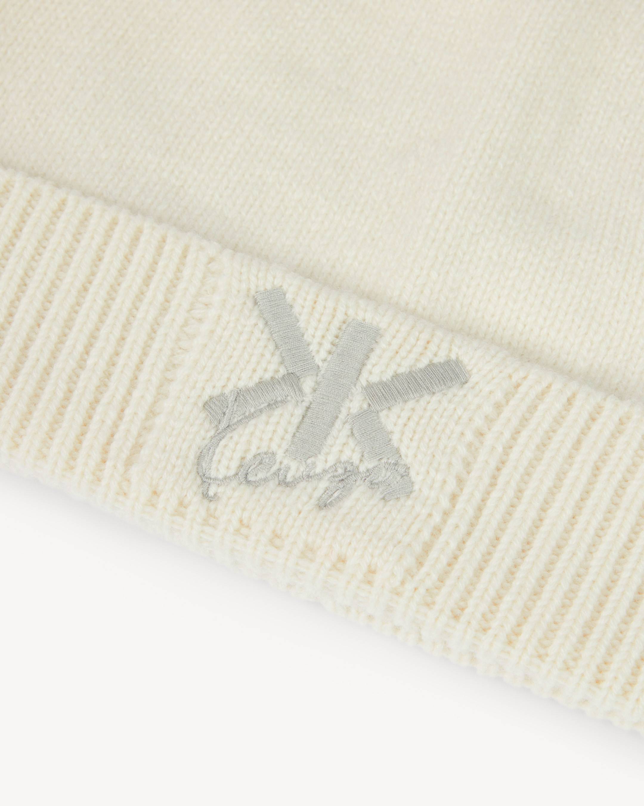 'KENZO Double K' embroidered beanie in wool and cashmere