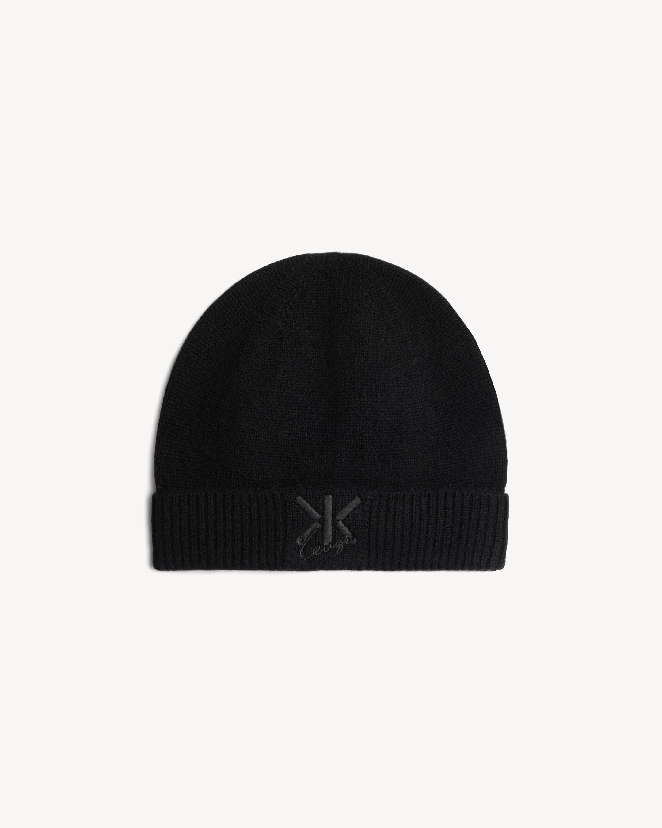 'KENZO Double K' embroidered beanie in wool and cashmere