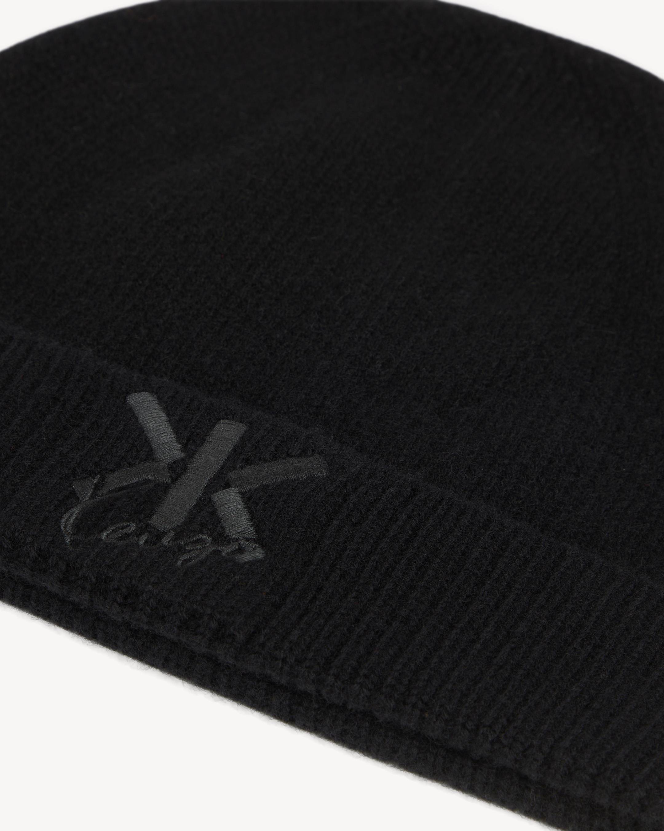 'KENZO Double K' embroidered beanie in wool and cashmere