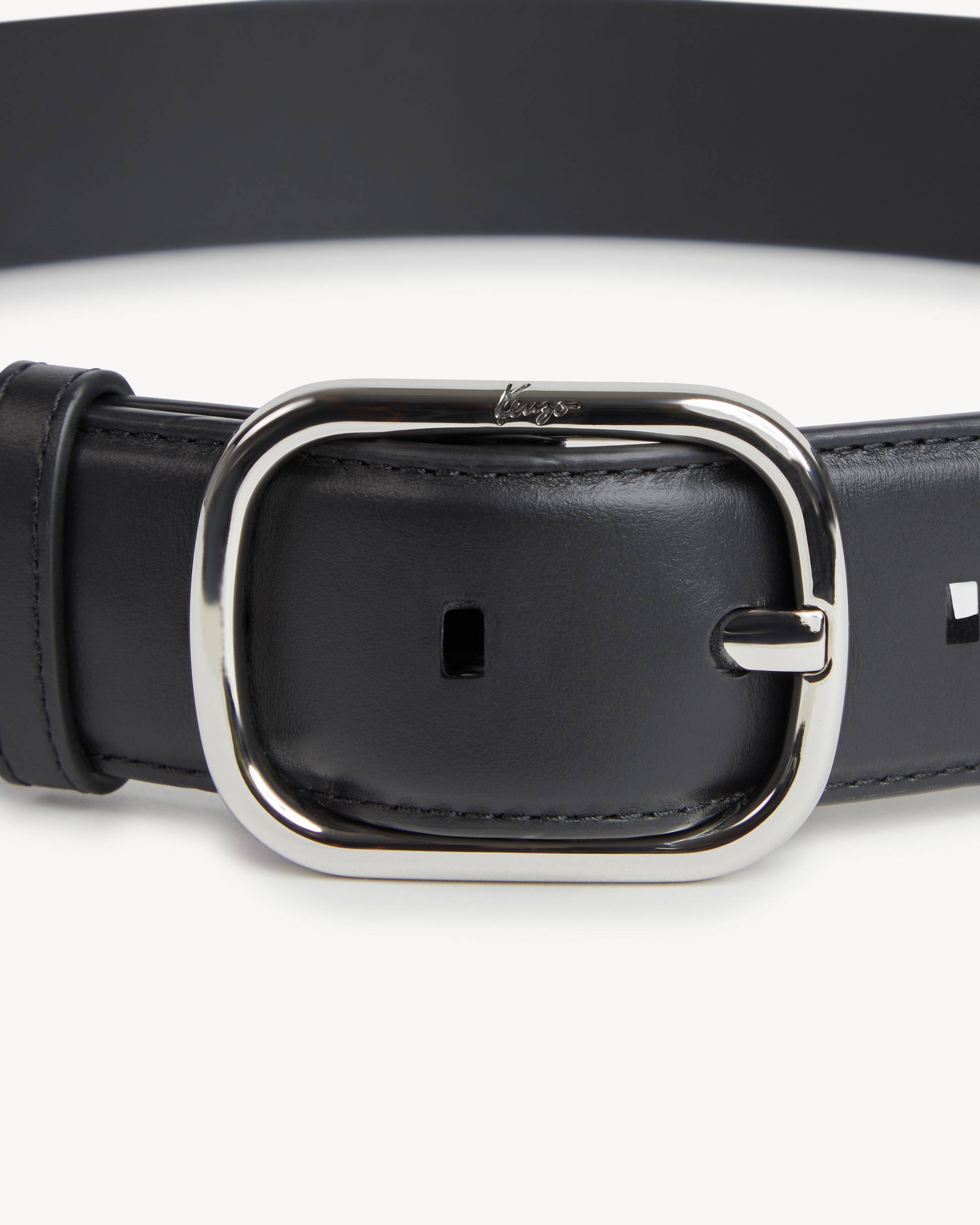 'KENZO Buckle' belt in leather