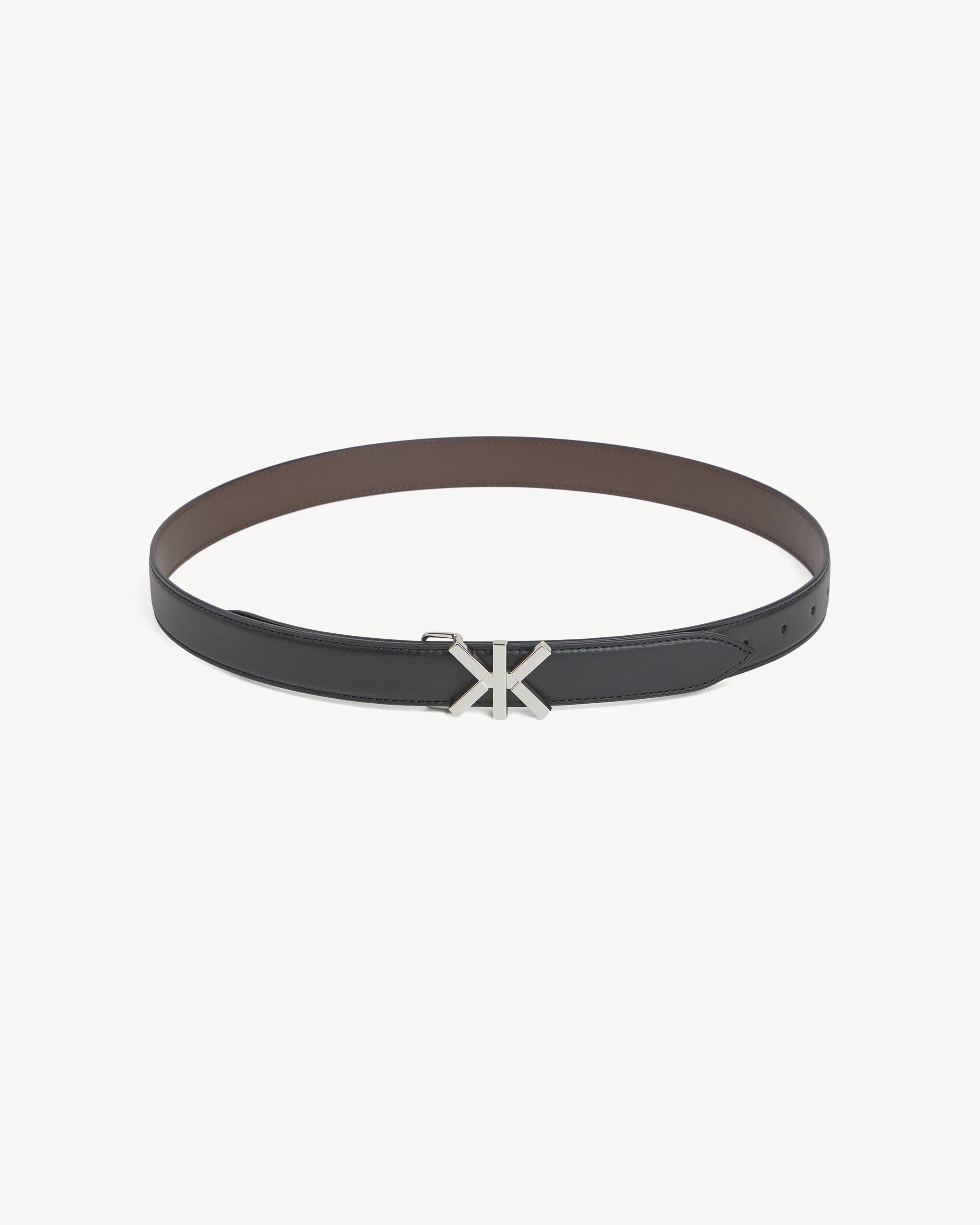 'KENZO Double K' reversible belt in leather