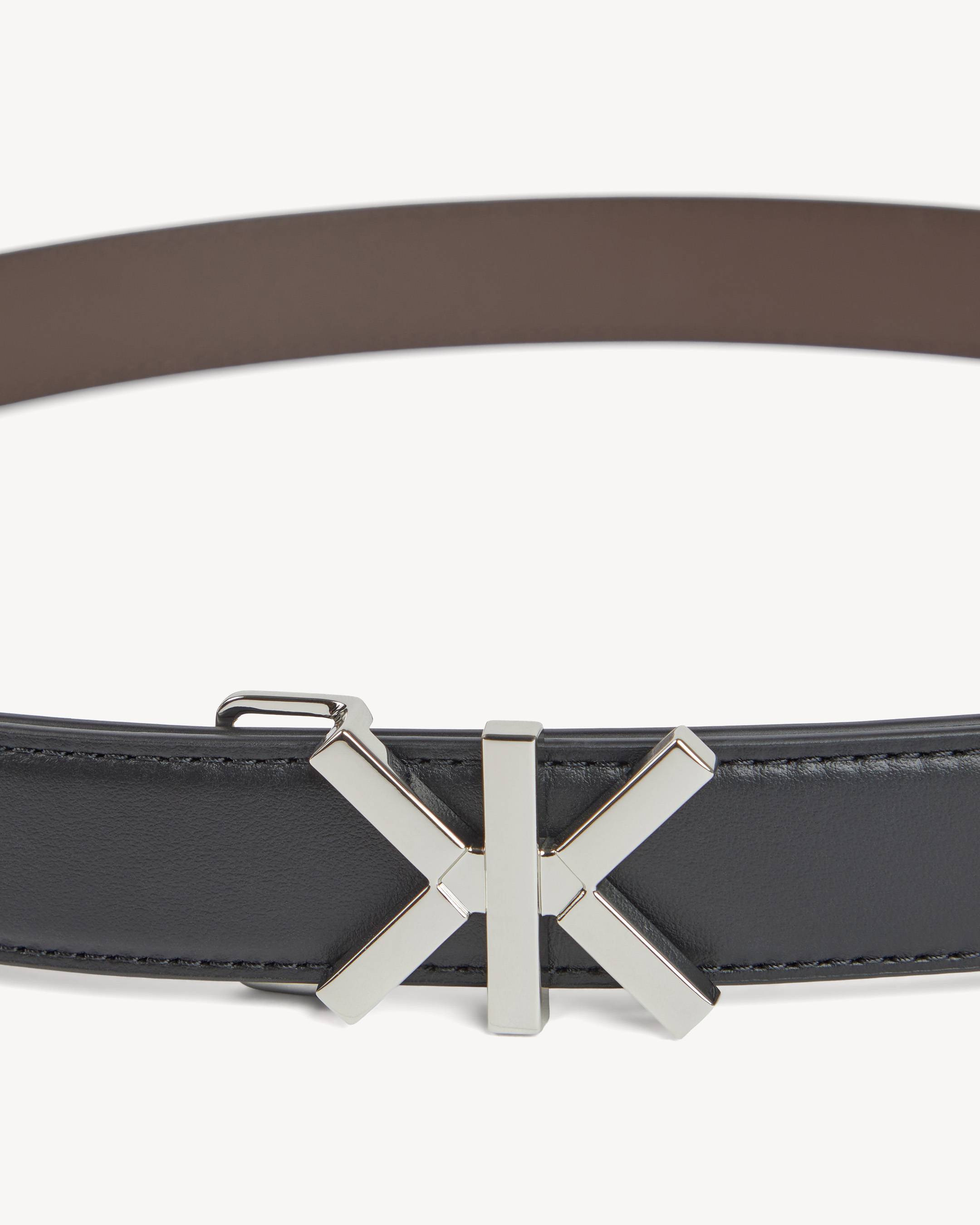 KENZO Double K' reversible belt in leather | KENZO