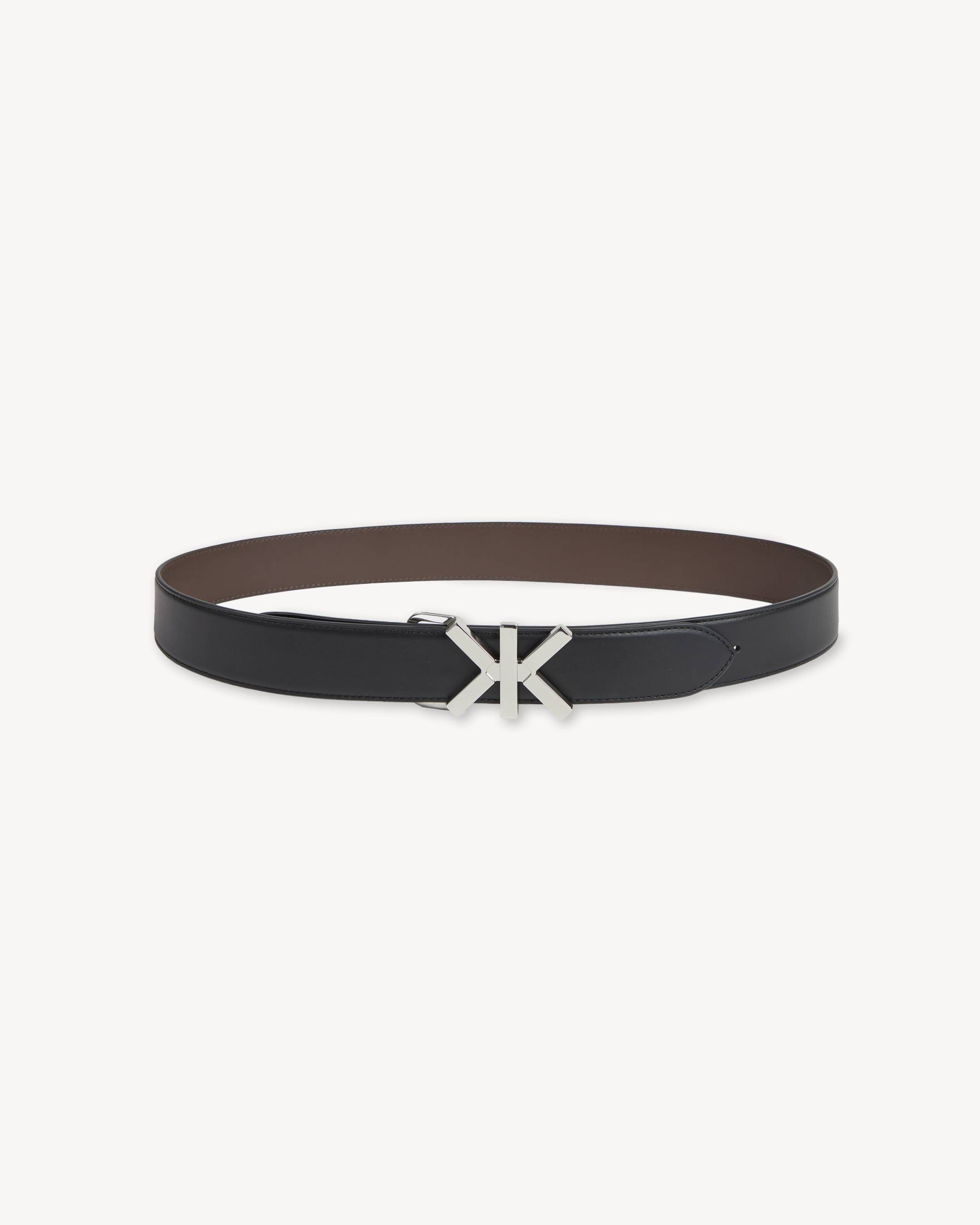 KENZO Double K' reversible belt in leather | KENZO