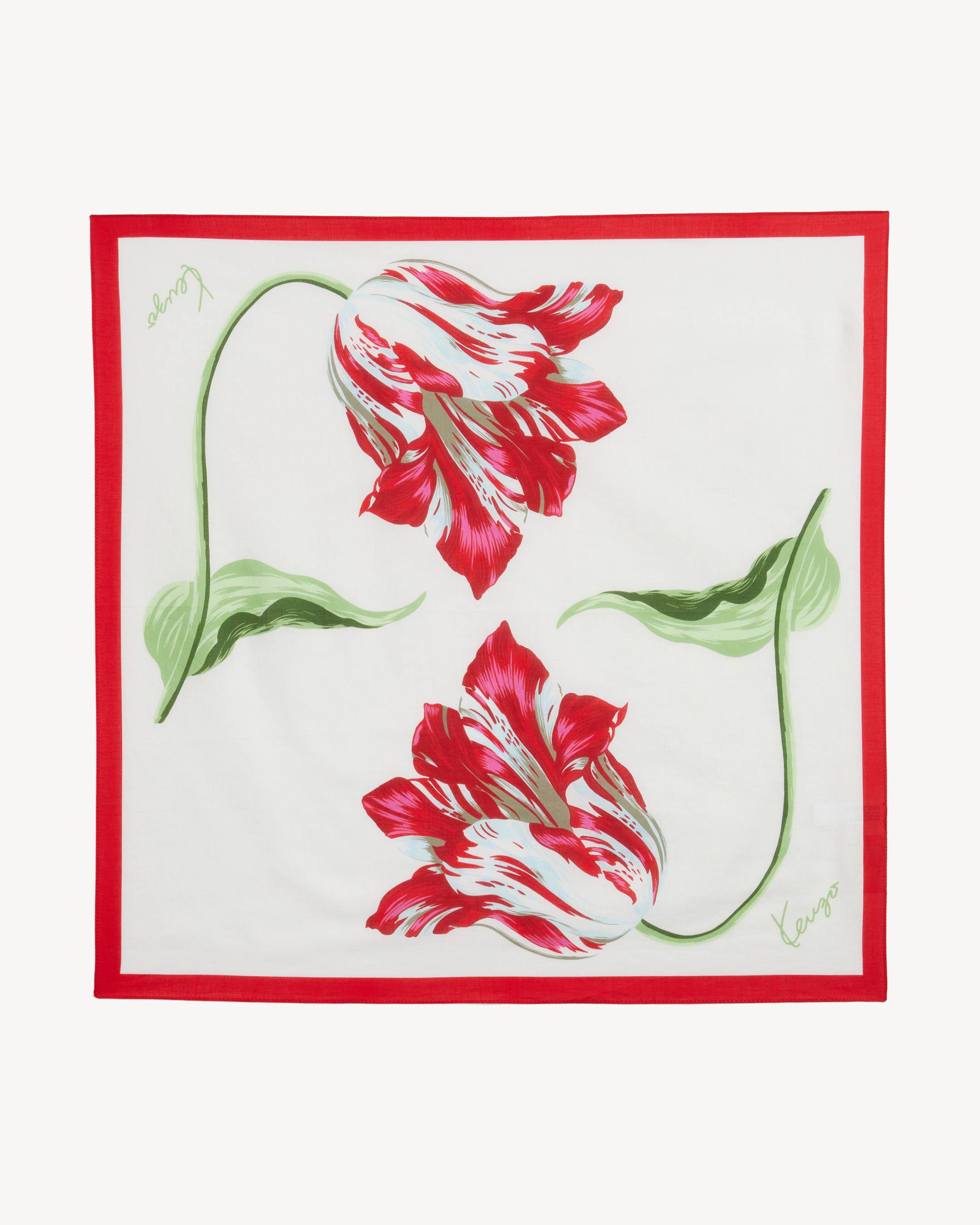Bandana 'KENZO Tulip' en coton l&eacute;ger