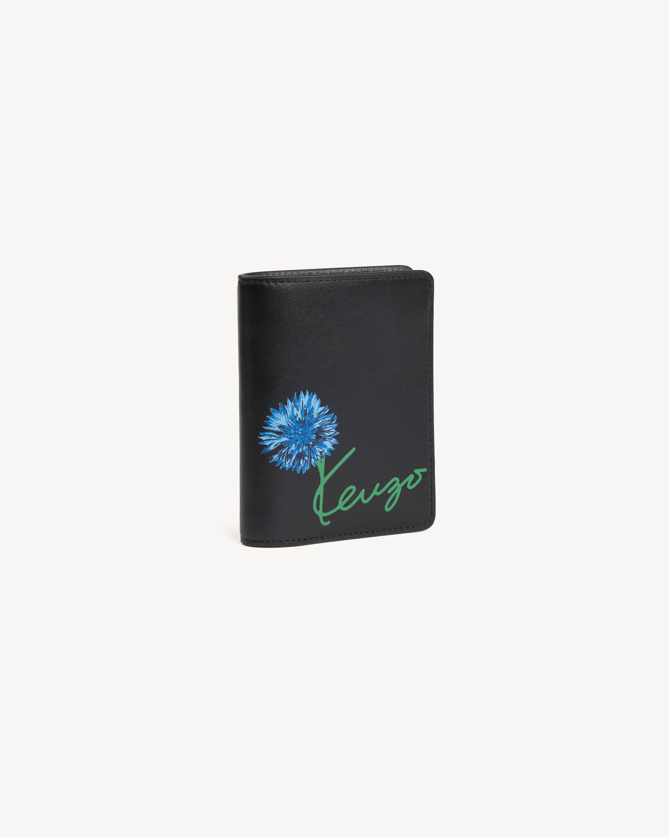 'KENZO Tulip' fold wallet in leather