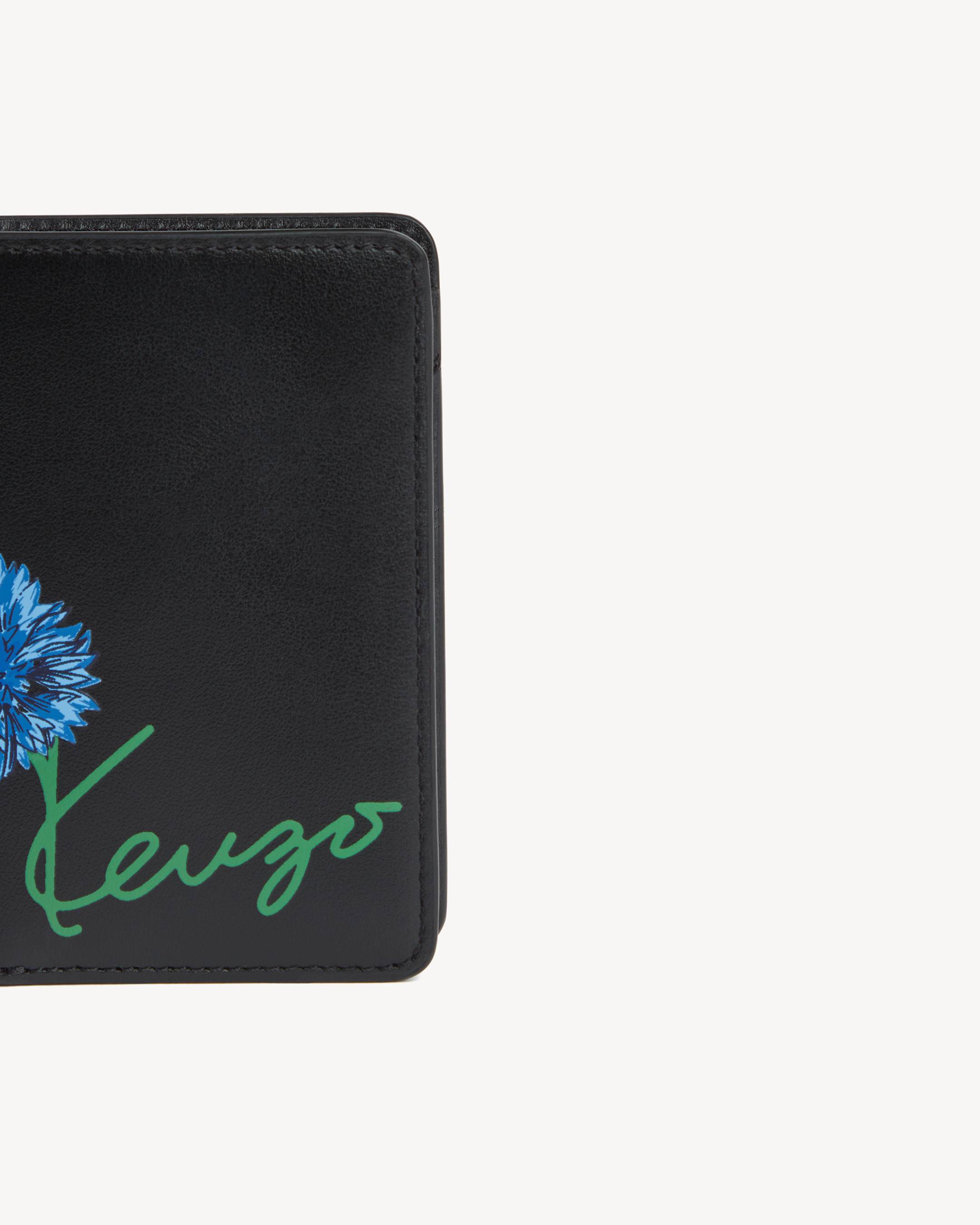 'KENZO Tulip' fold wallet in leather