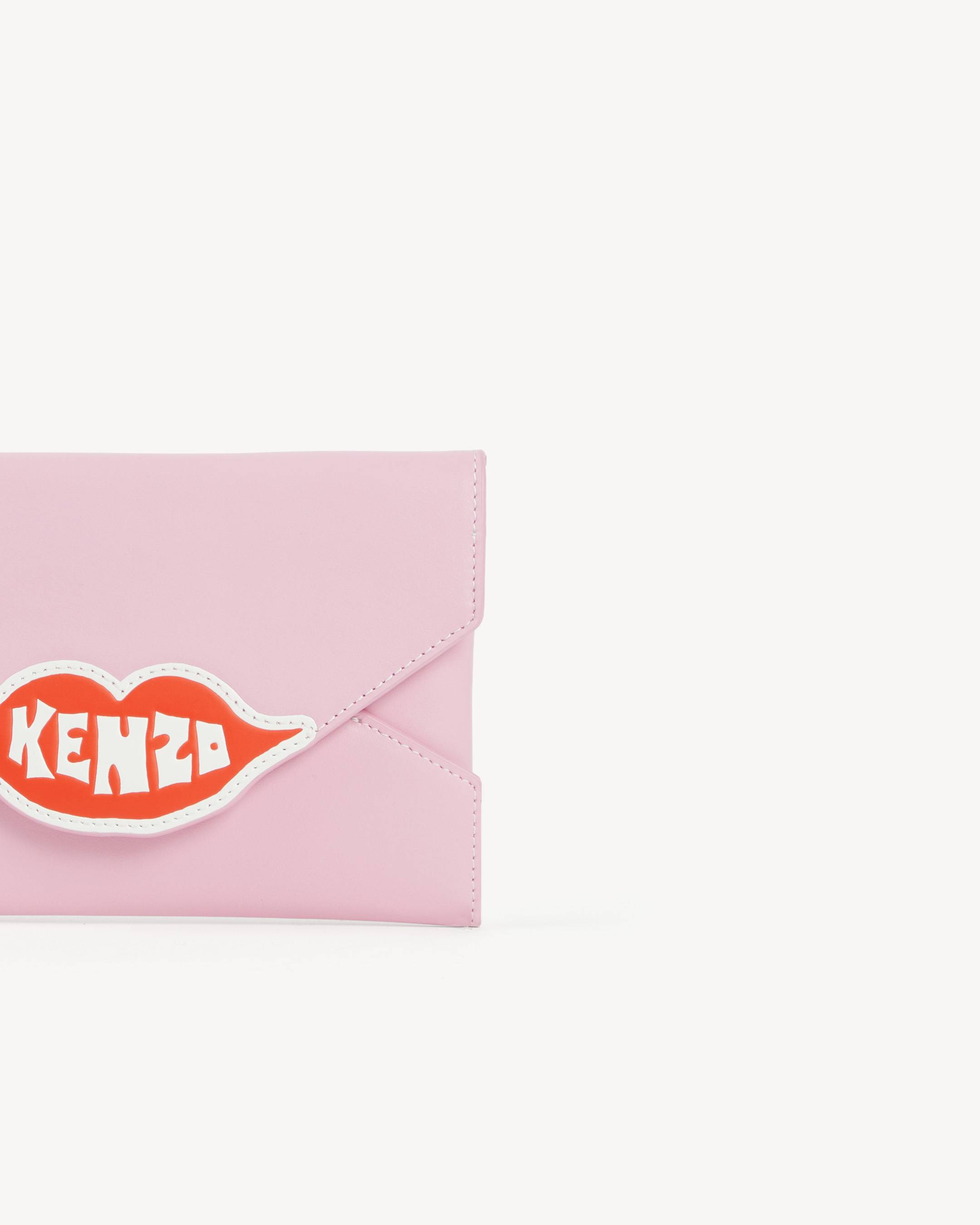 Pochette 'Kenzo Loves' en cuir