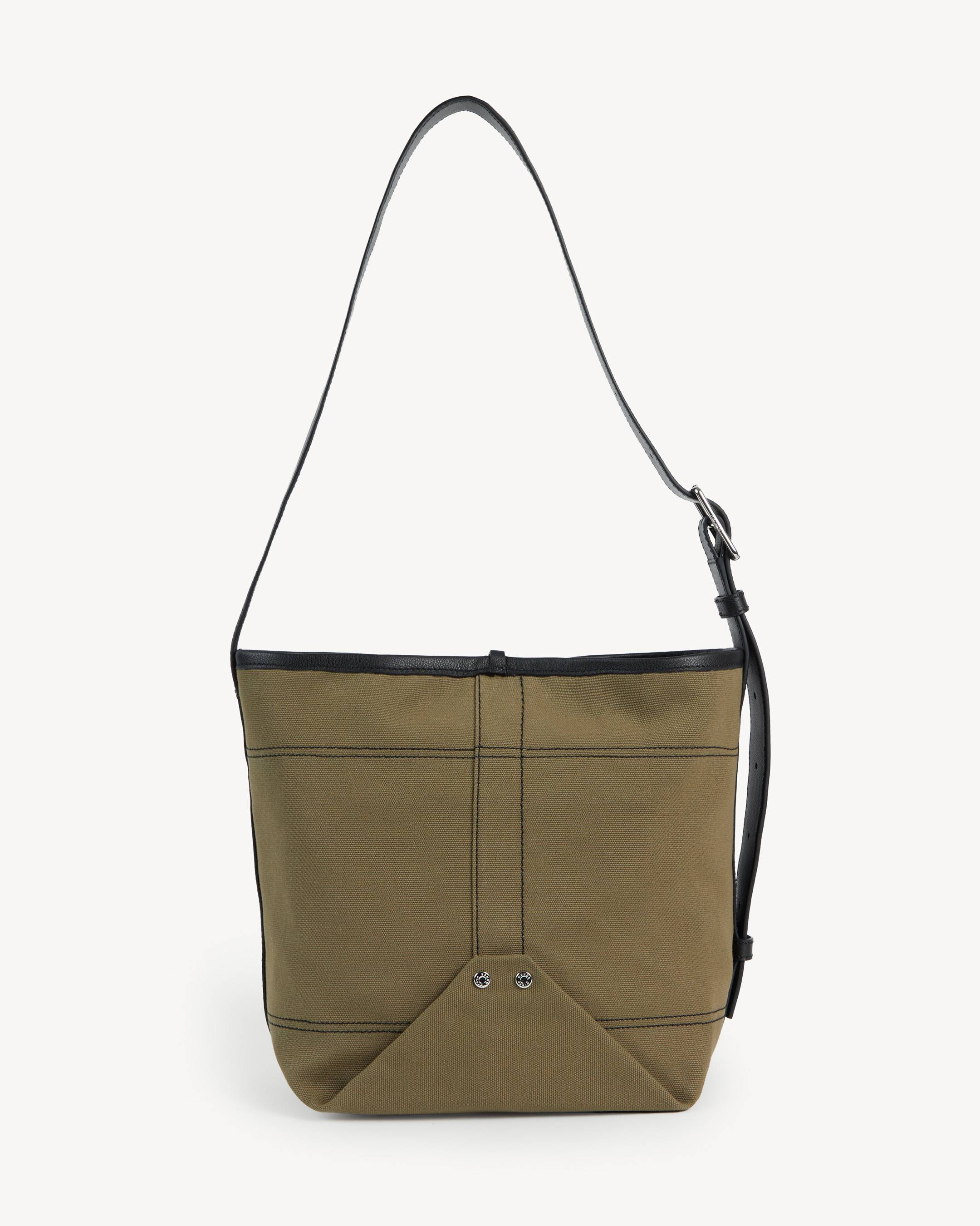 'KENZO Utility' reversible bucket bag in canvas and leather