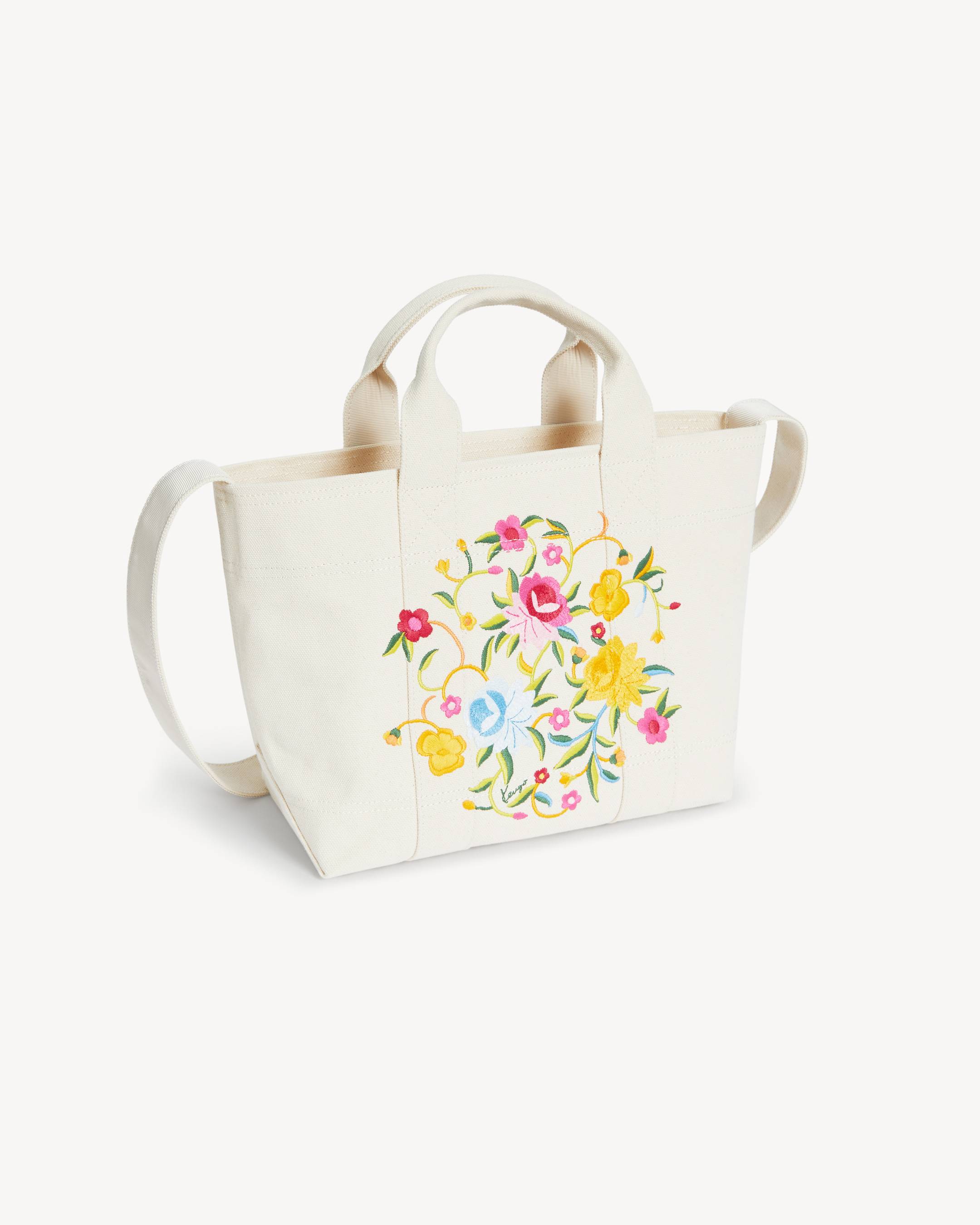 KENZO Wildflower' small tote bag in canvas | KENZO