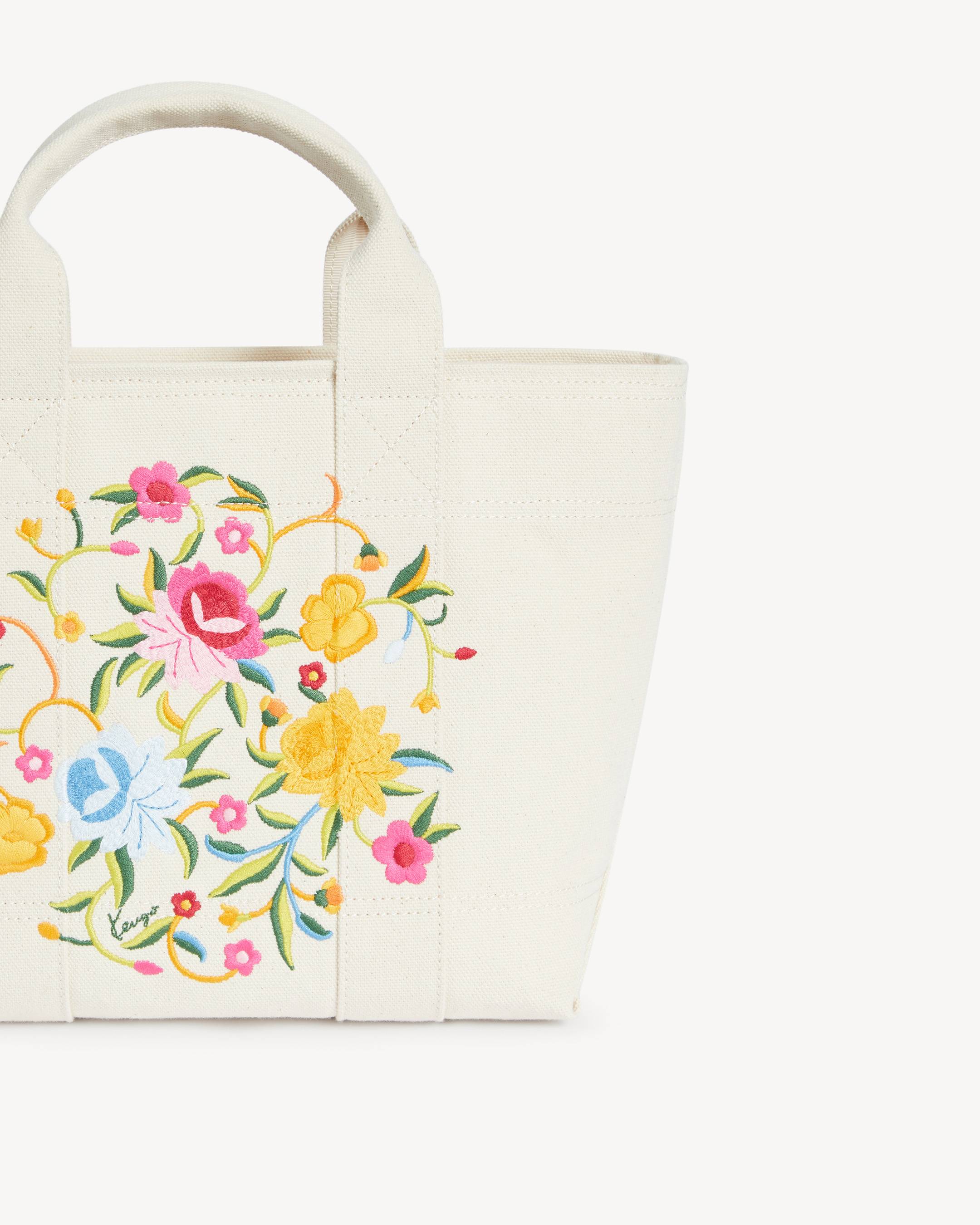 'KENZO Wildflower' small tote bag in canvas