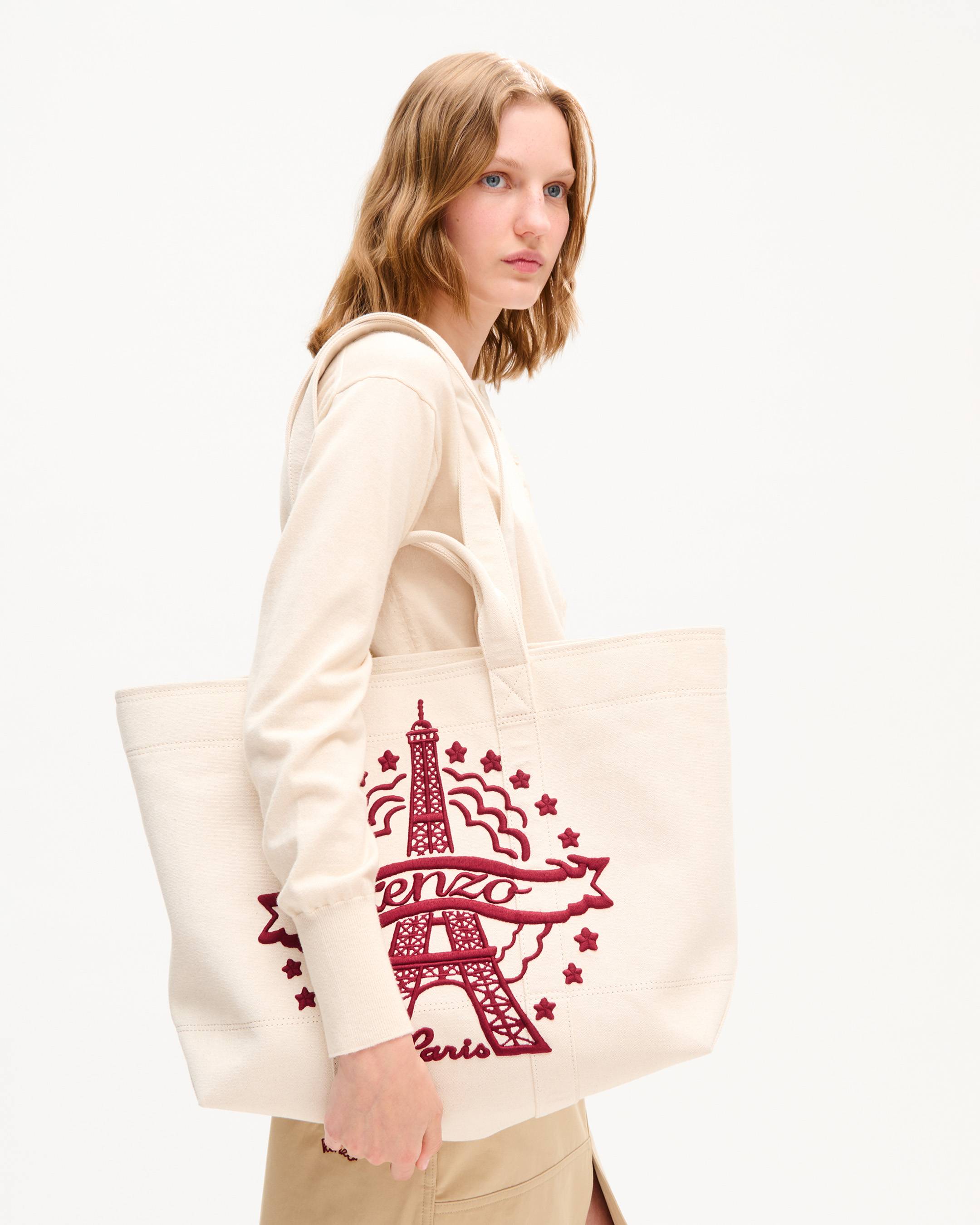 Bolso tote grande de lona 'KENZO Eiffel Tower Design'