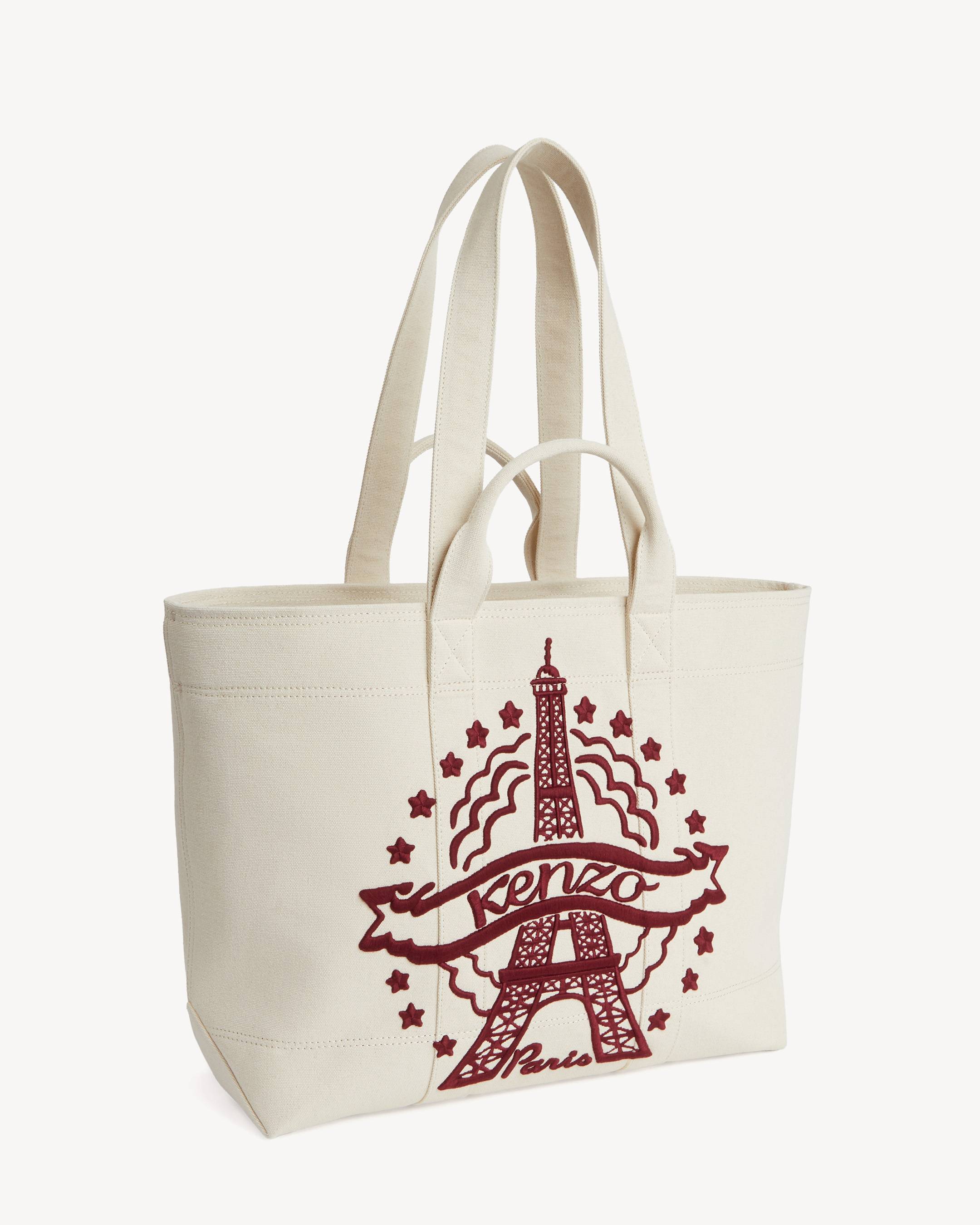 KENZO Eiffel Tower Design' ラージ トートバッグ イン キャンバス | KENZO