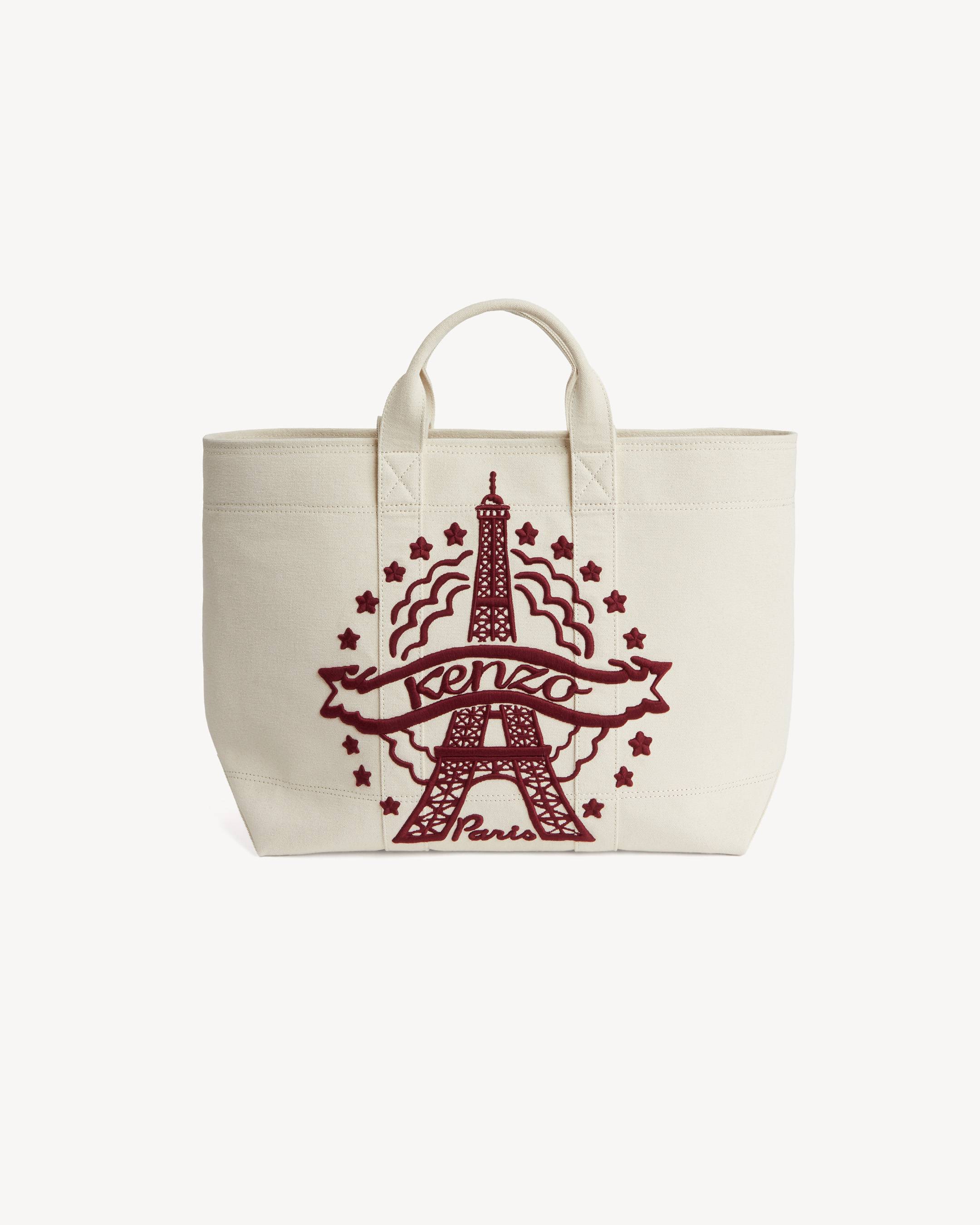 Bolso tote grande de lona 'KENZO Eiffel Tower Design'