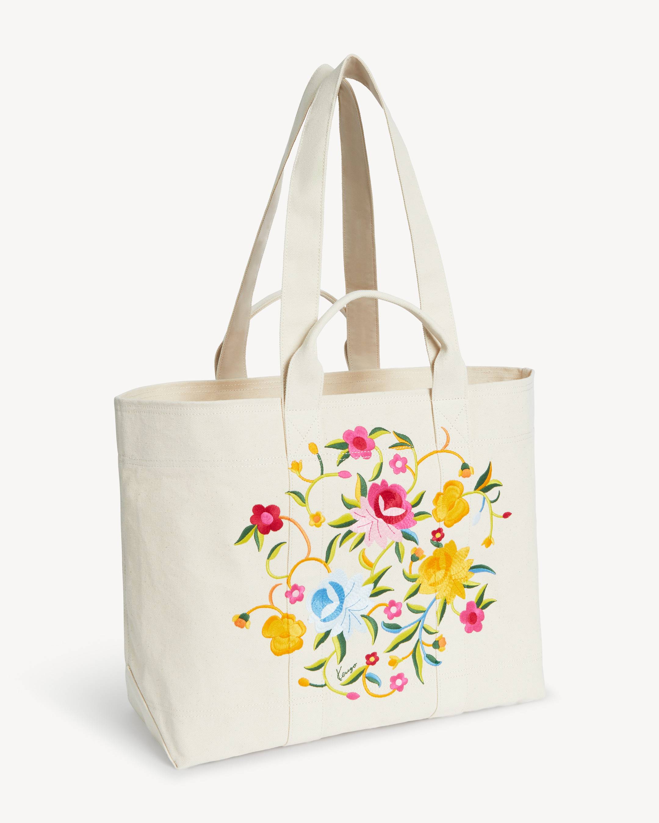 'KENZO Wildflower' large tote bag in canvas