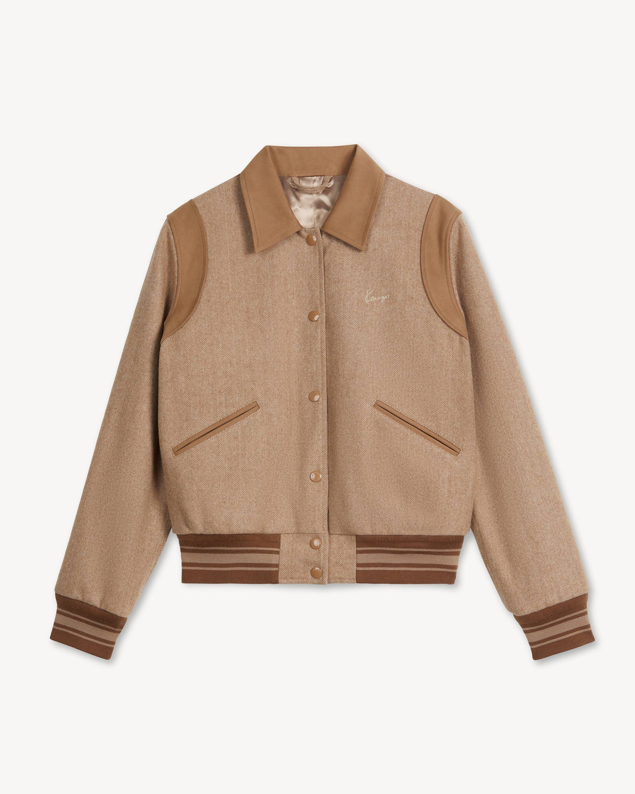 Giacca Teddy in misto lana