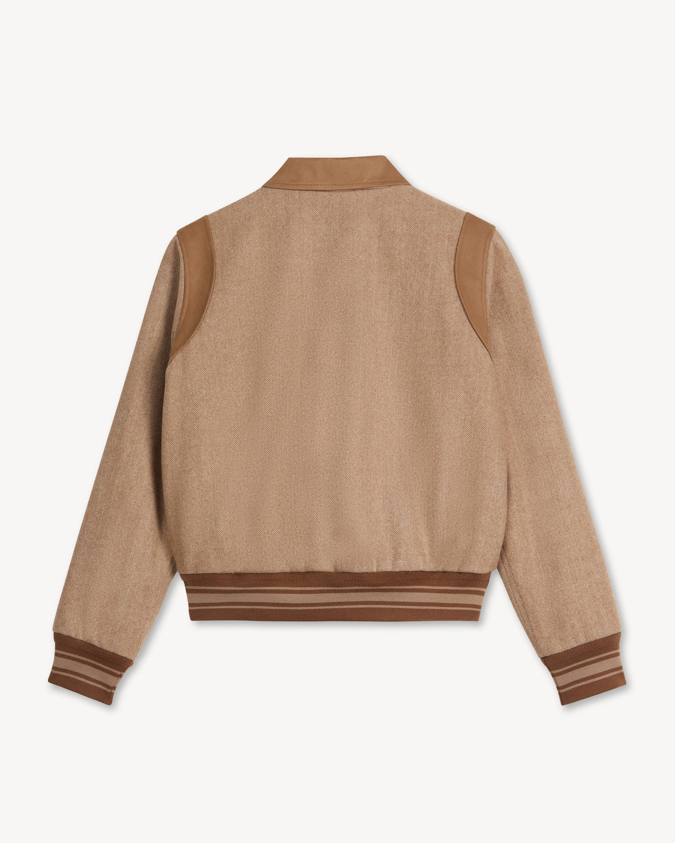 Giacca Teddy in misto lana