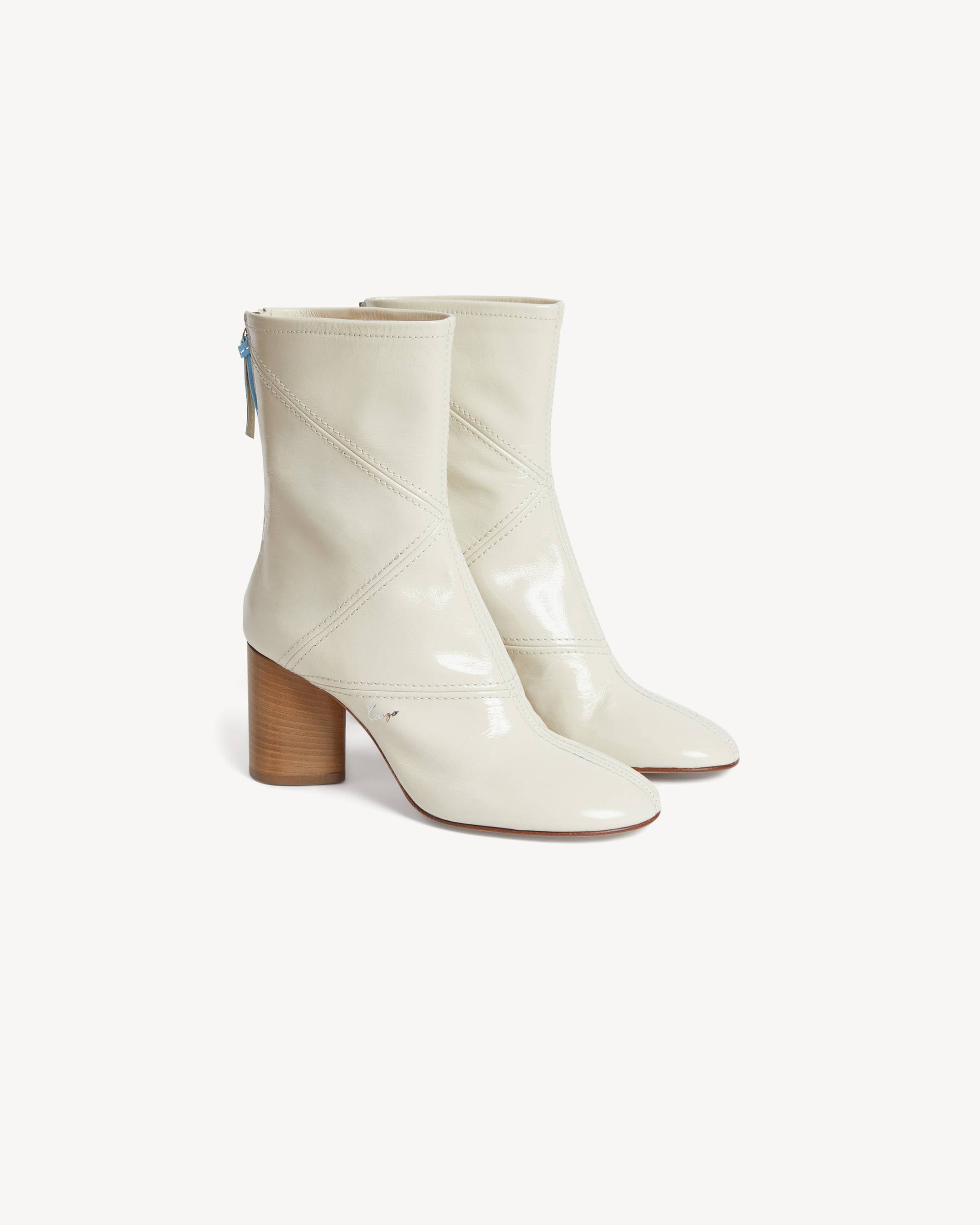 Stivali in pelle con tacco 'KENZO Kite'