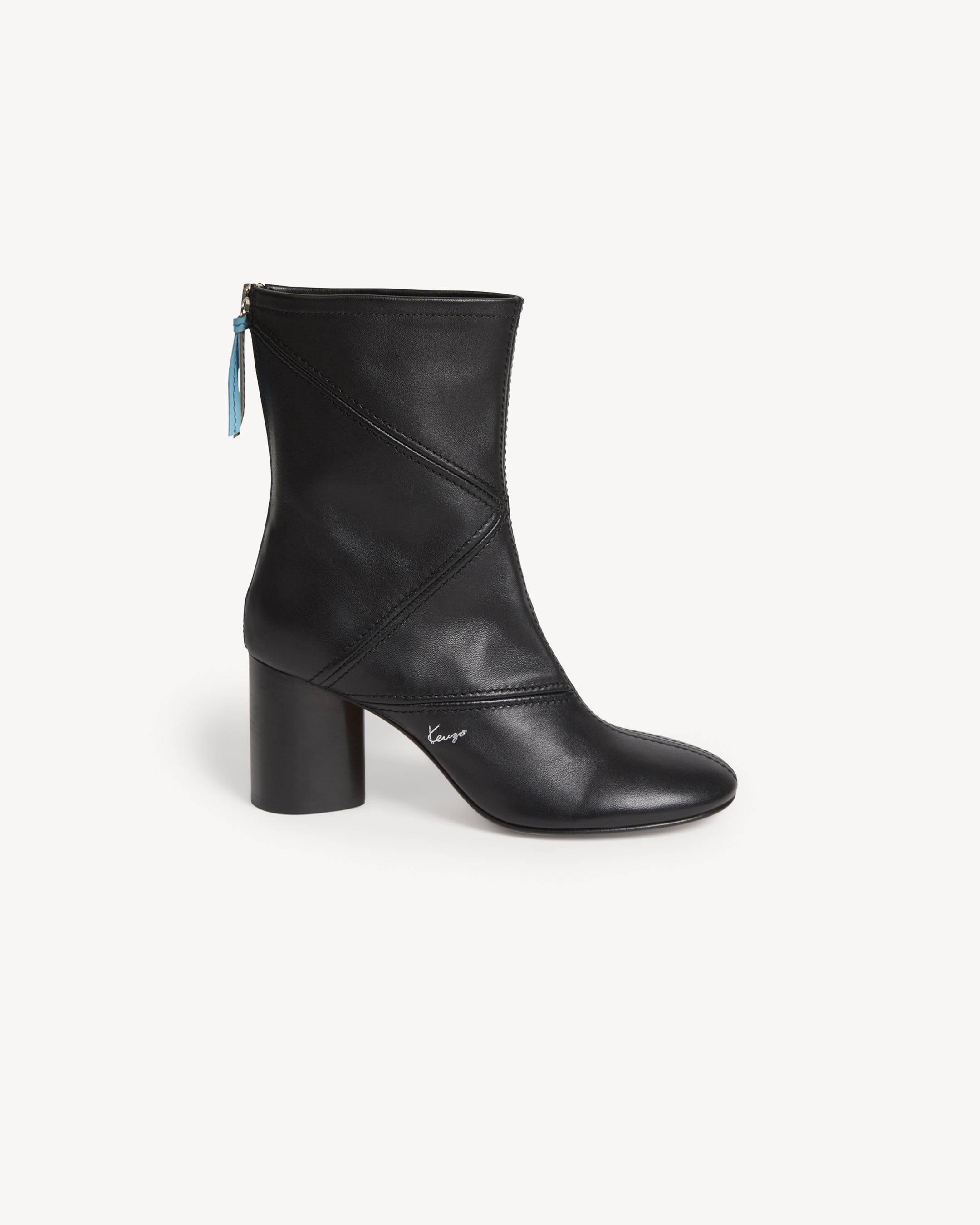 Stivali in pelle con tacco 'KENZO Kite'