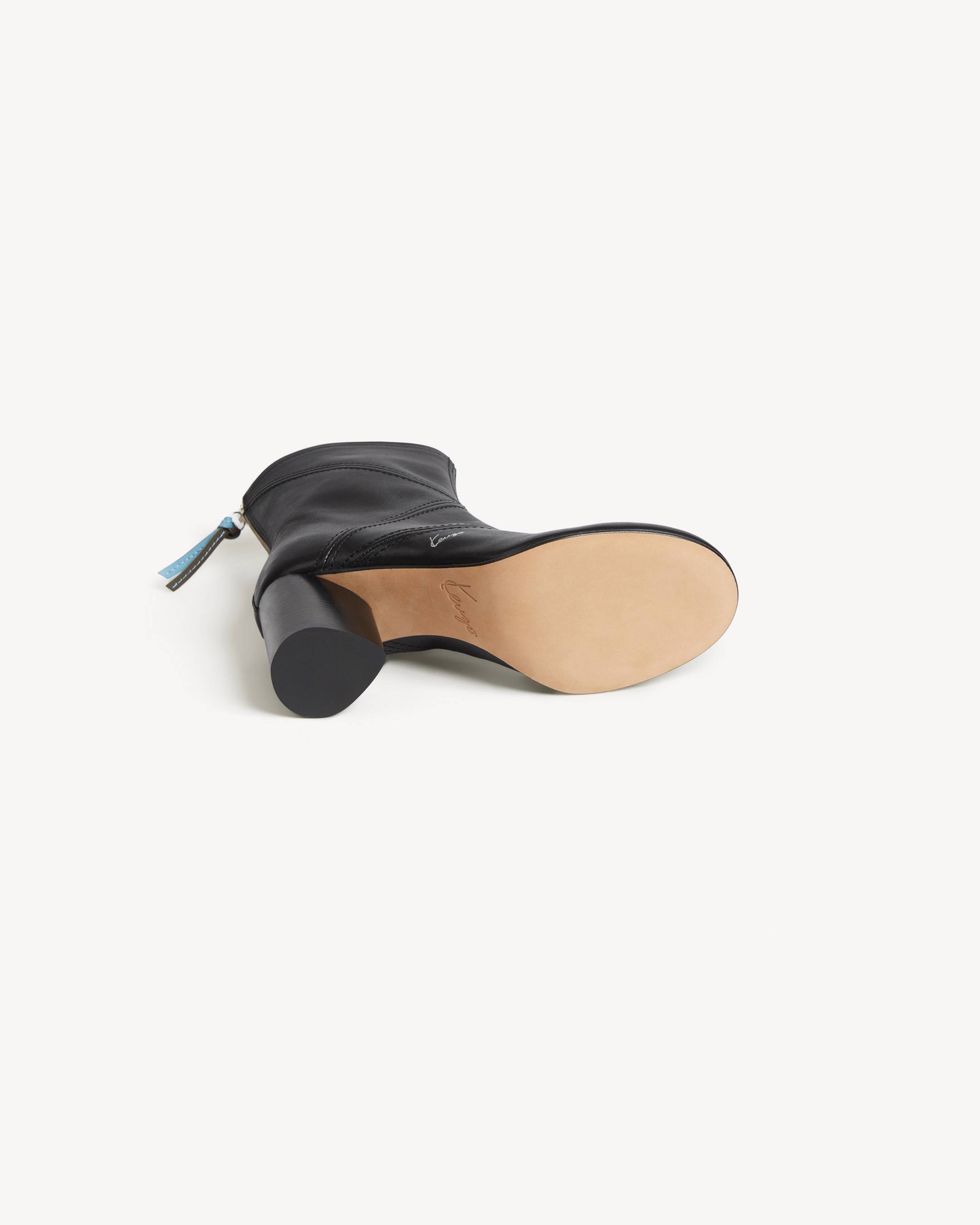 Stivali in pelle con tacco 'KENZO Kite'