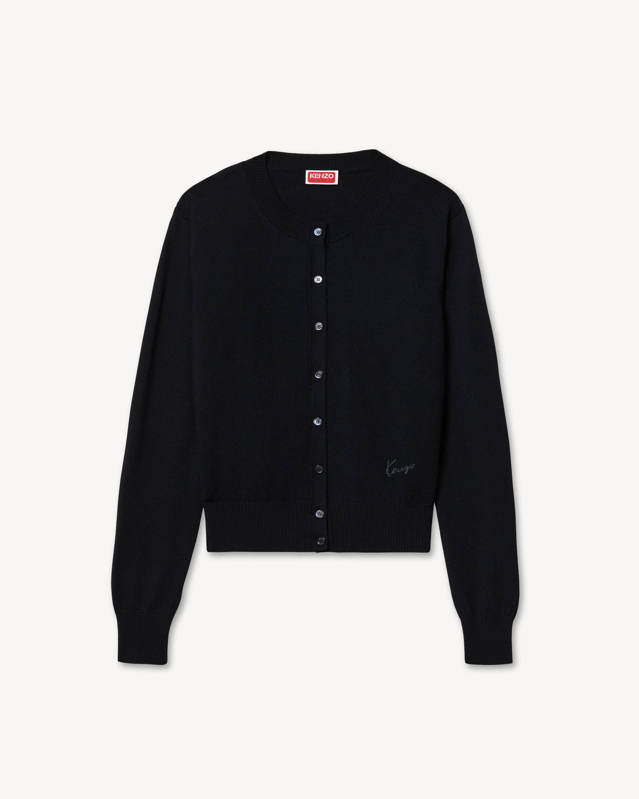 'KENZO Signature' cardigan in merino wool