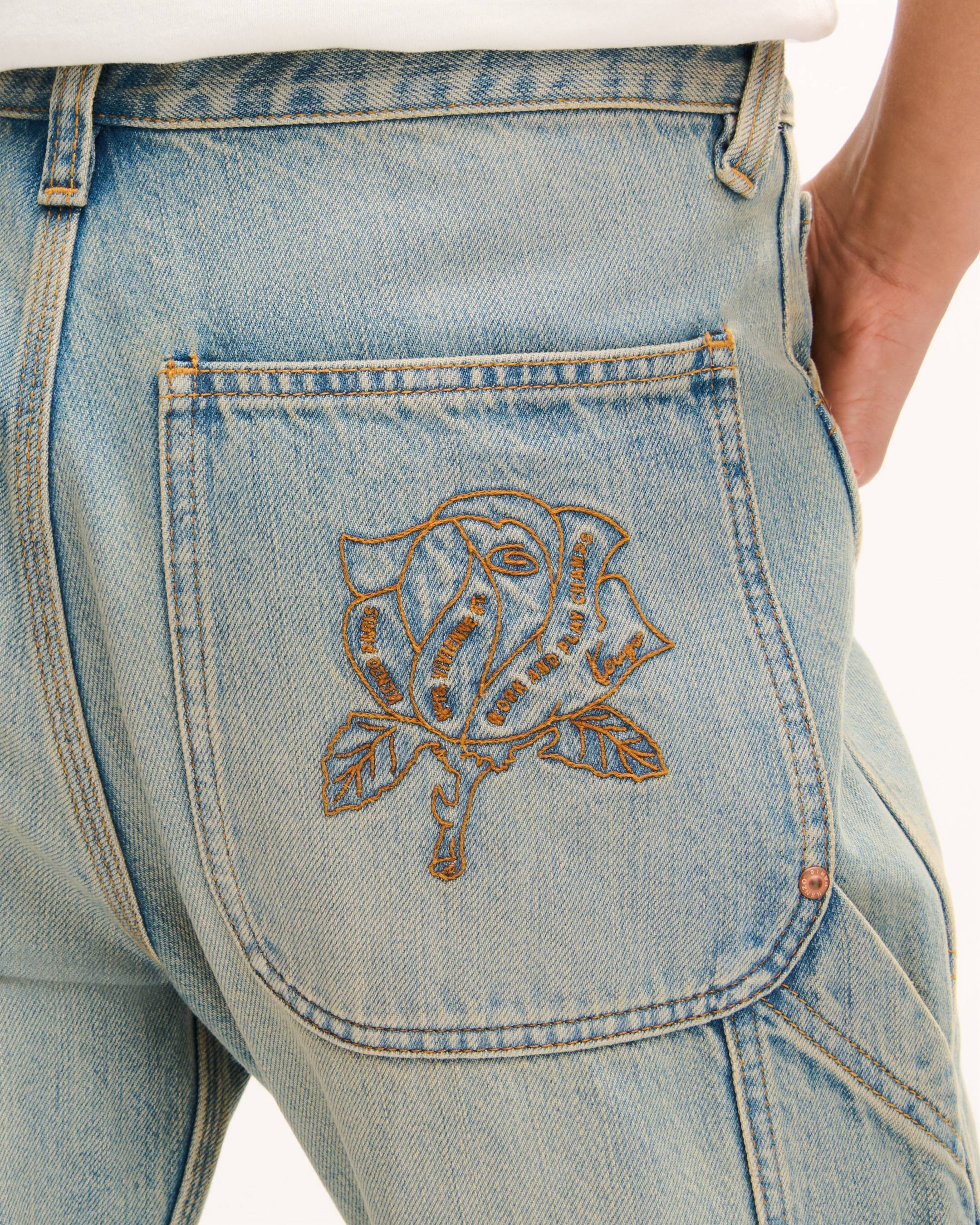 'KENZO Work And Play' carpenter pants in japanese denim