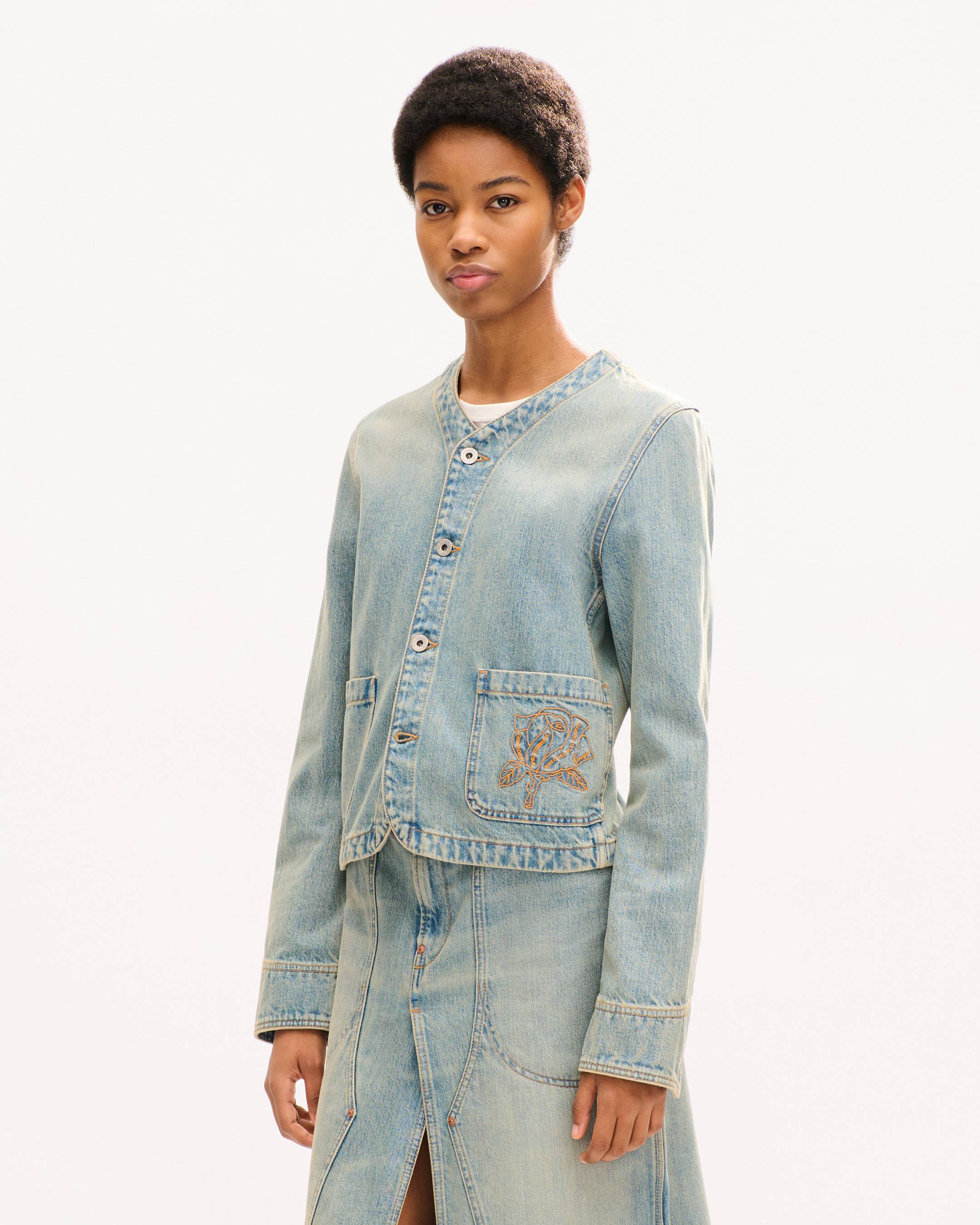 'KENZO Work And Play' workwear jacket in japanese denim