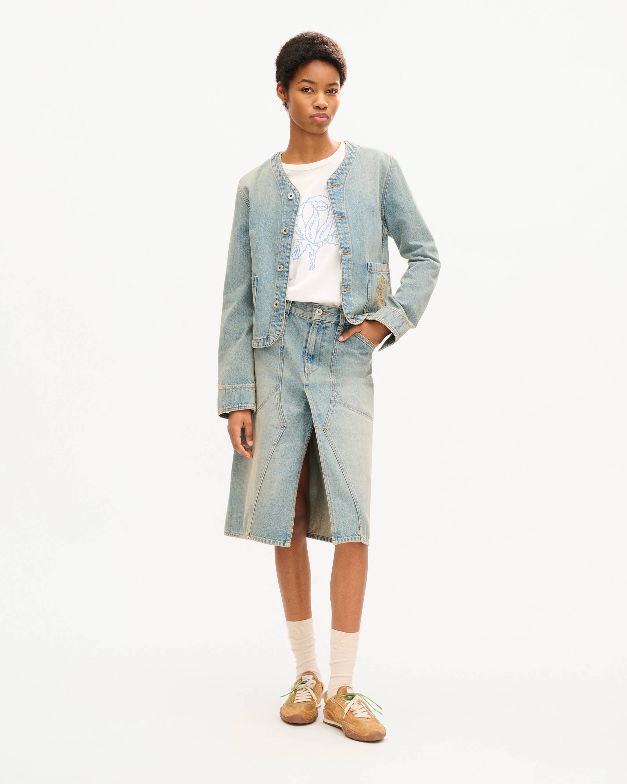 'KENZO Work And Play' workwear jacket in japanese denim