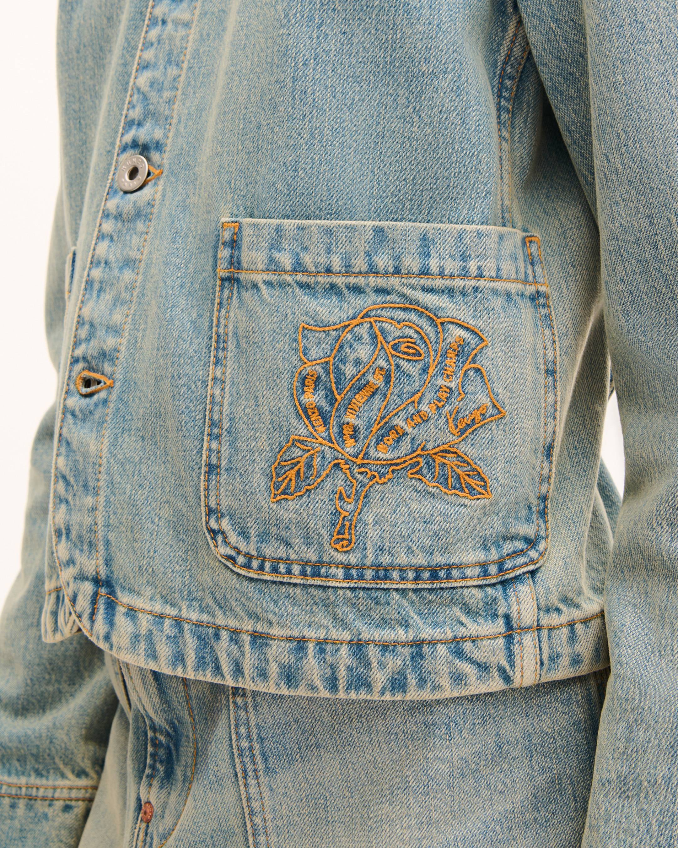 'KENZO Work And Play' workwear jacket in japanese denim
