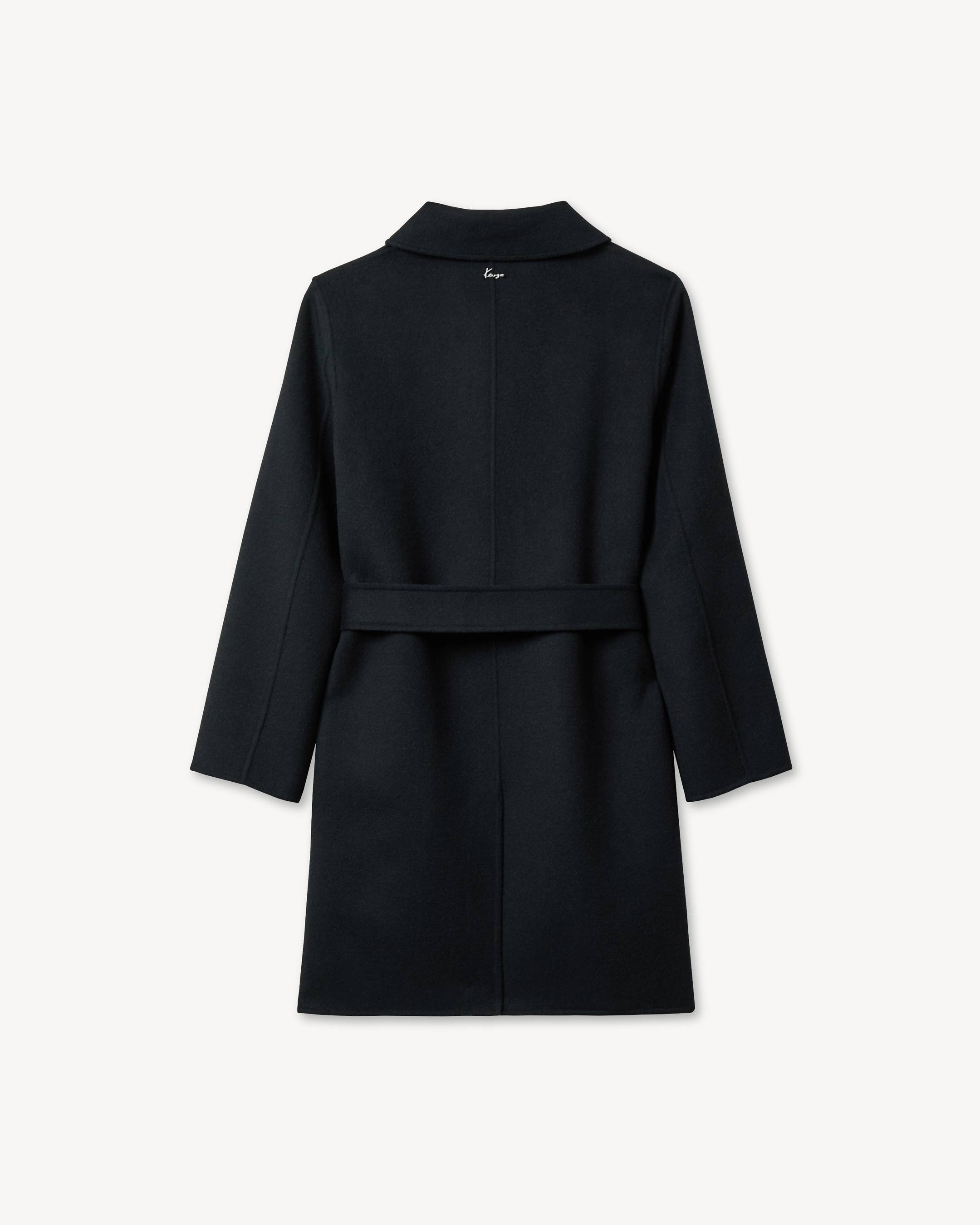 Double face belted coat in wool | Women's | KENZO