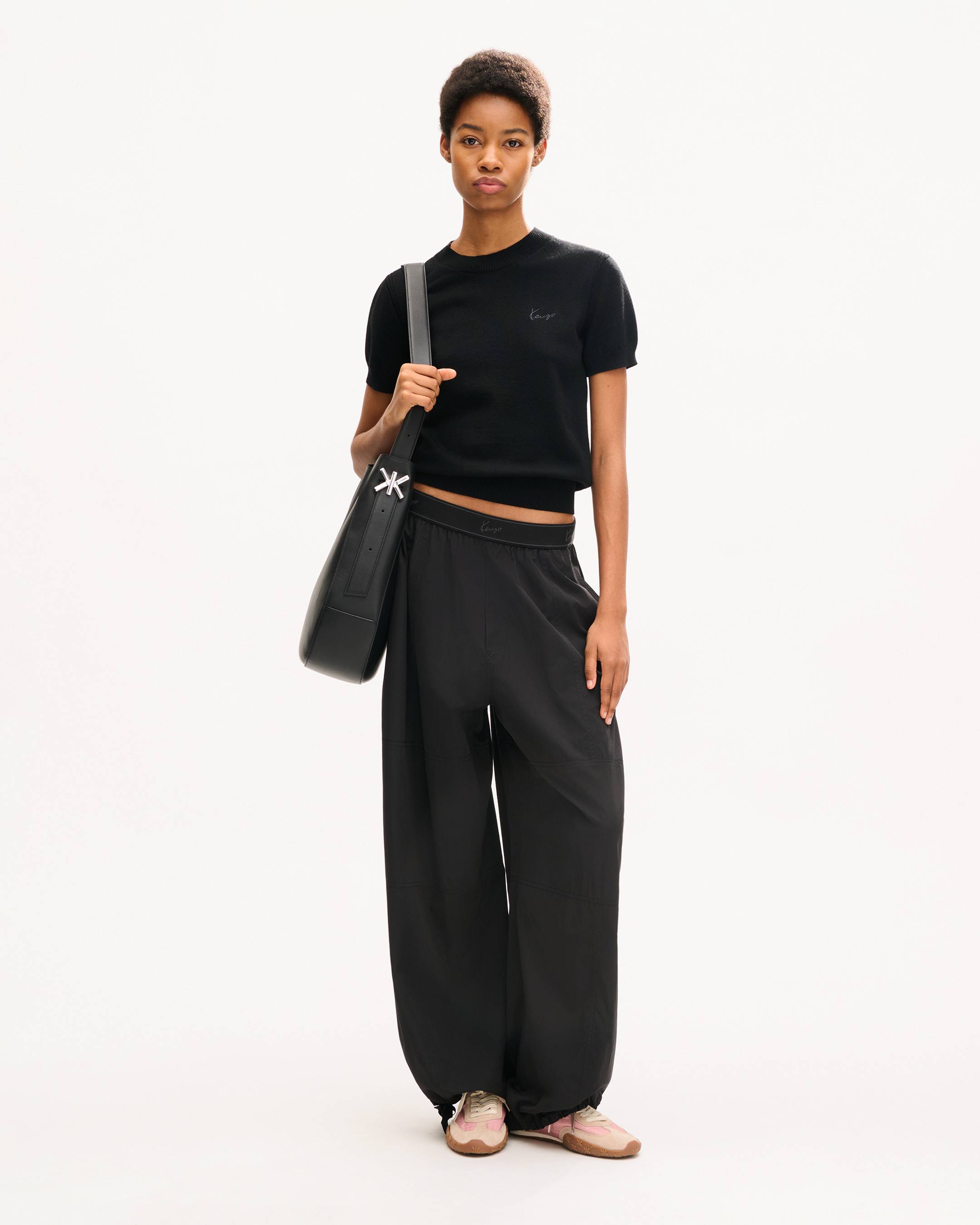 Pantalon cargo &agrave; taille &eacute;lastiqu&eacute;e 'KENZO Signature'