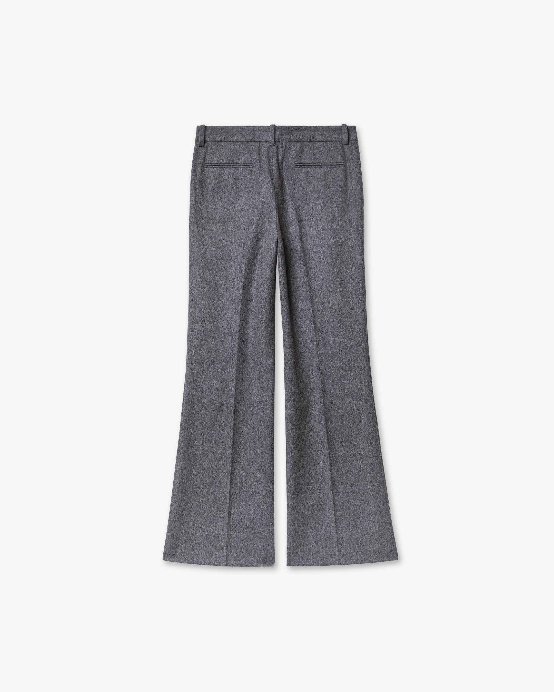 Pantaloni svasati in misto lana