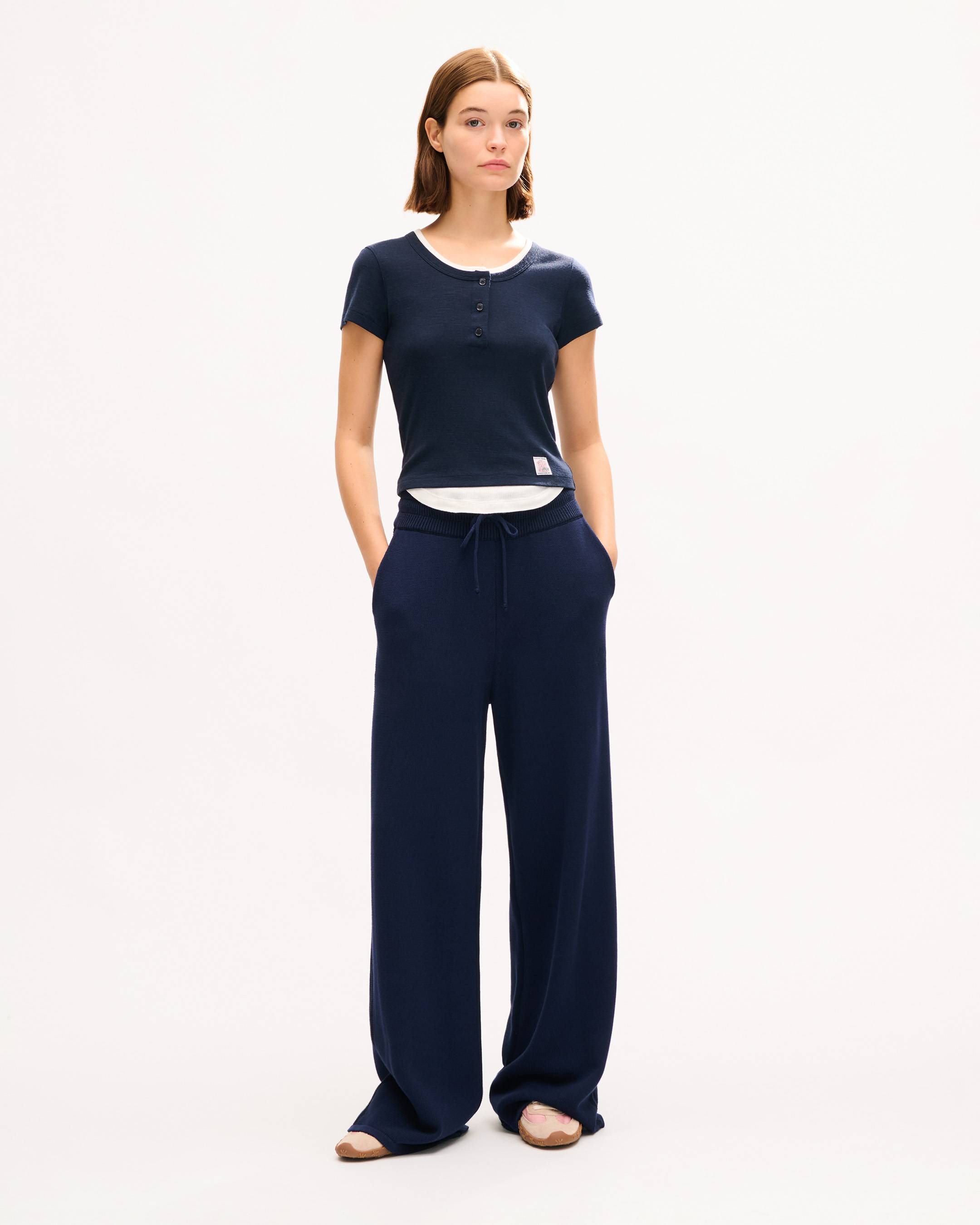 Pantalon 'KENZO Signature' en coton et laine