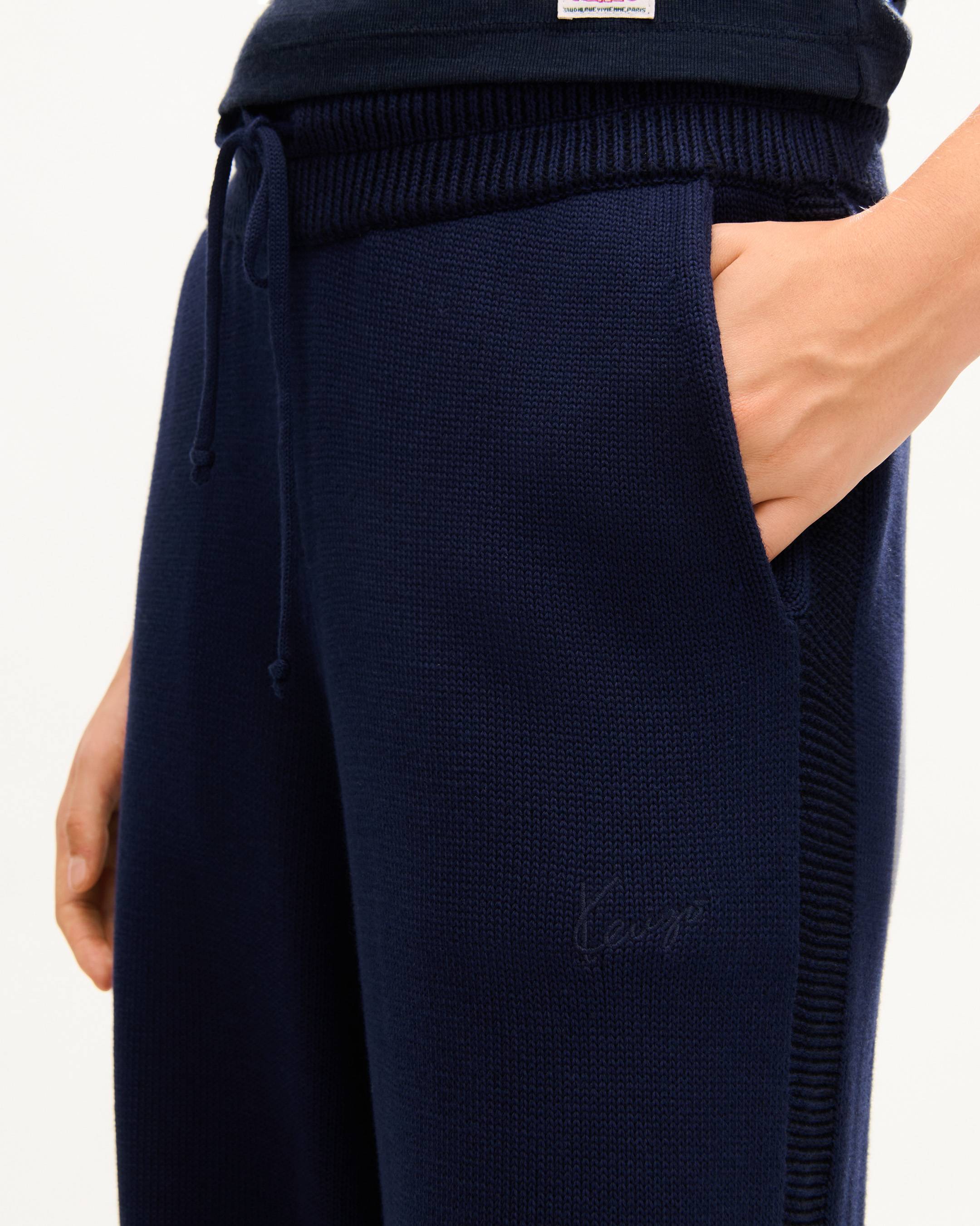 Pantalon 'KENZO Signature' en coton et laine