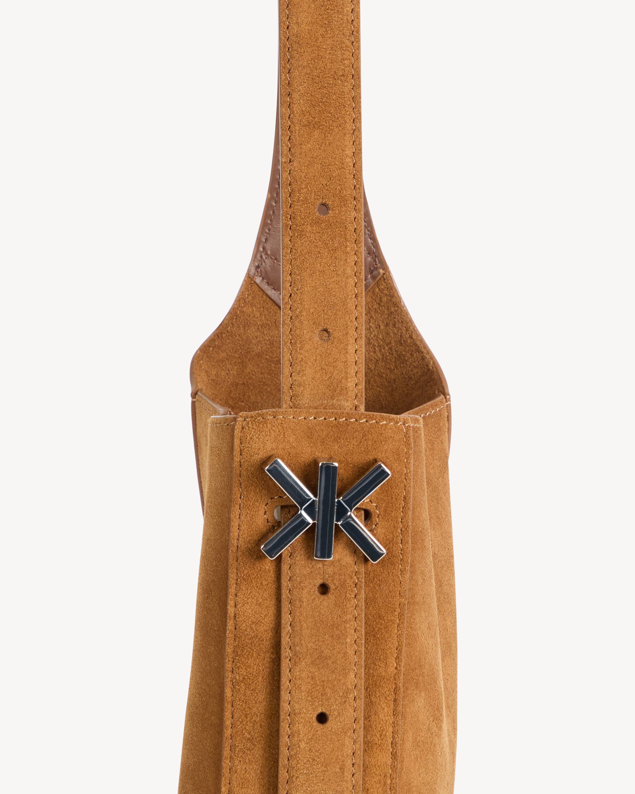 'KENZO Nami' small hobo bag in suede leather