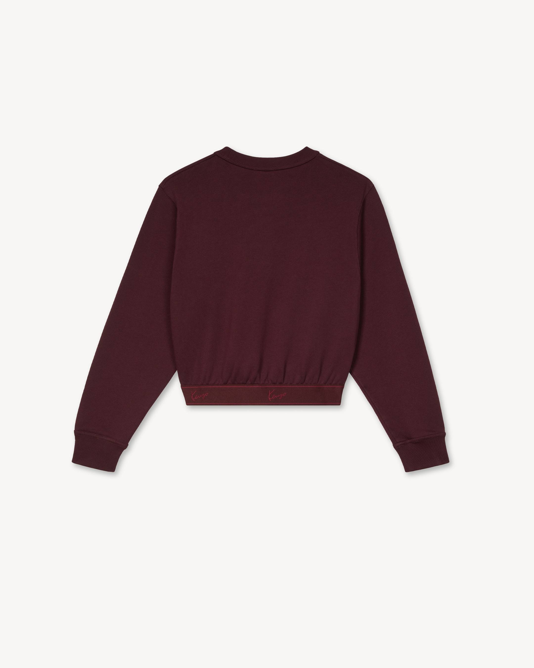 'KENZO Signature' elasticated cropped sweatshirt in cotton