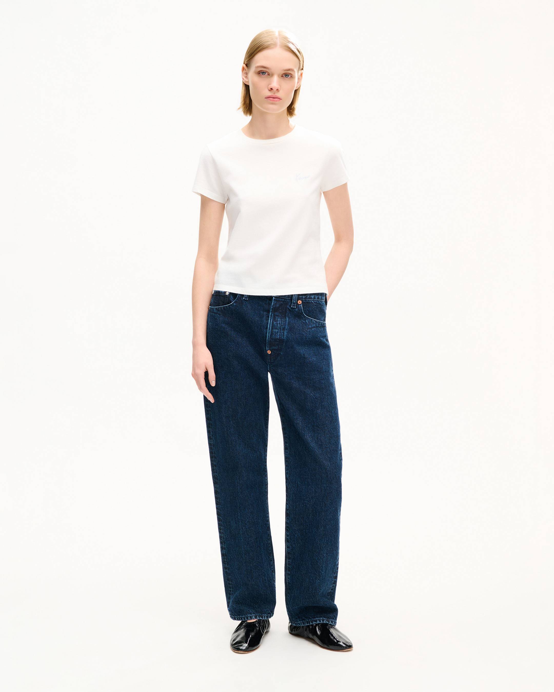 'KENZO Signature' embroidered T-shirt in cotton