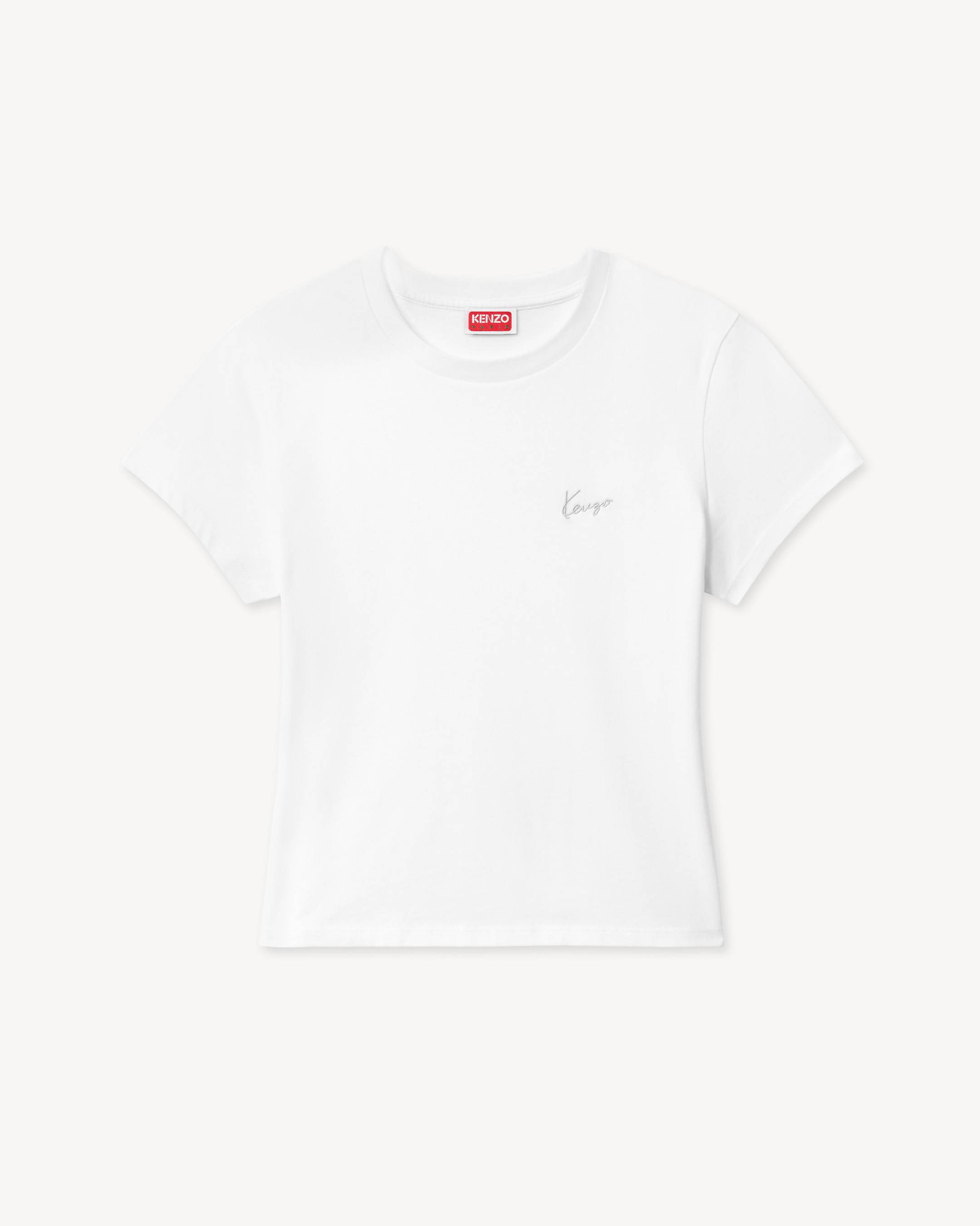 'KENZO Signature' embroidered T-shirt in cotton