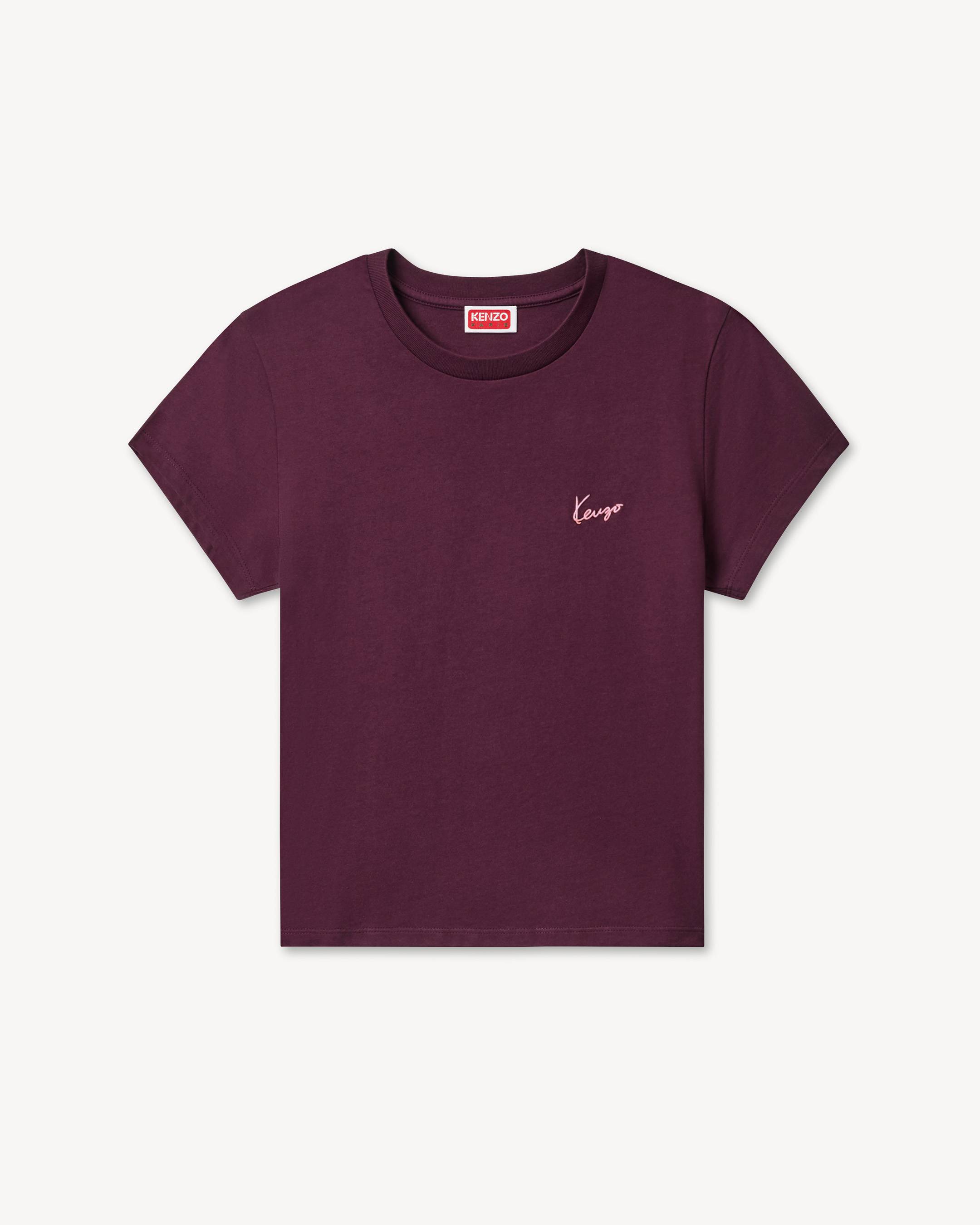 'KENZO Signature' embroidered T-shirt in cotton