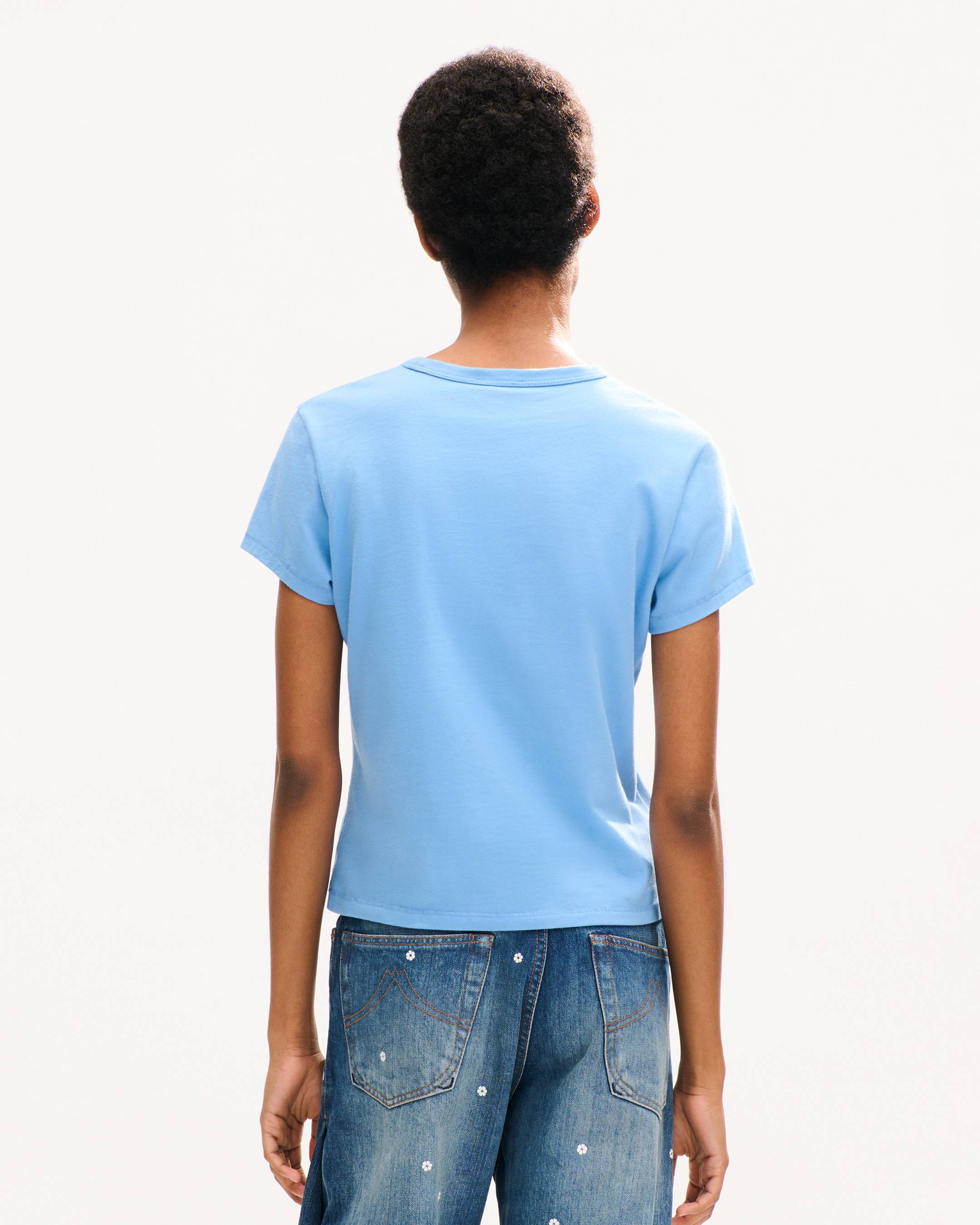 'KENZO Ikat Flower' embroidered T-shirt in cotton