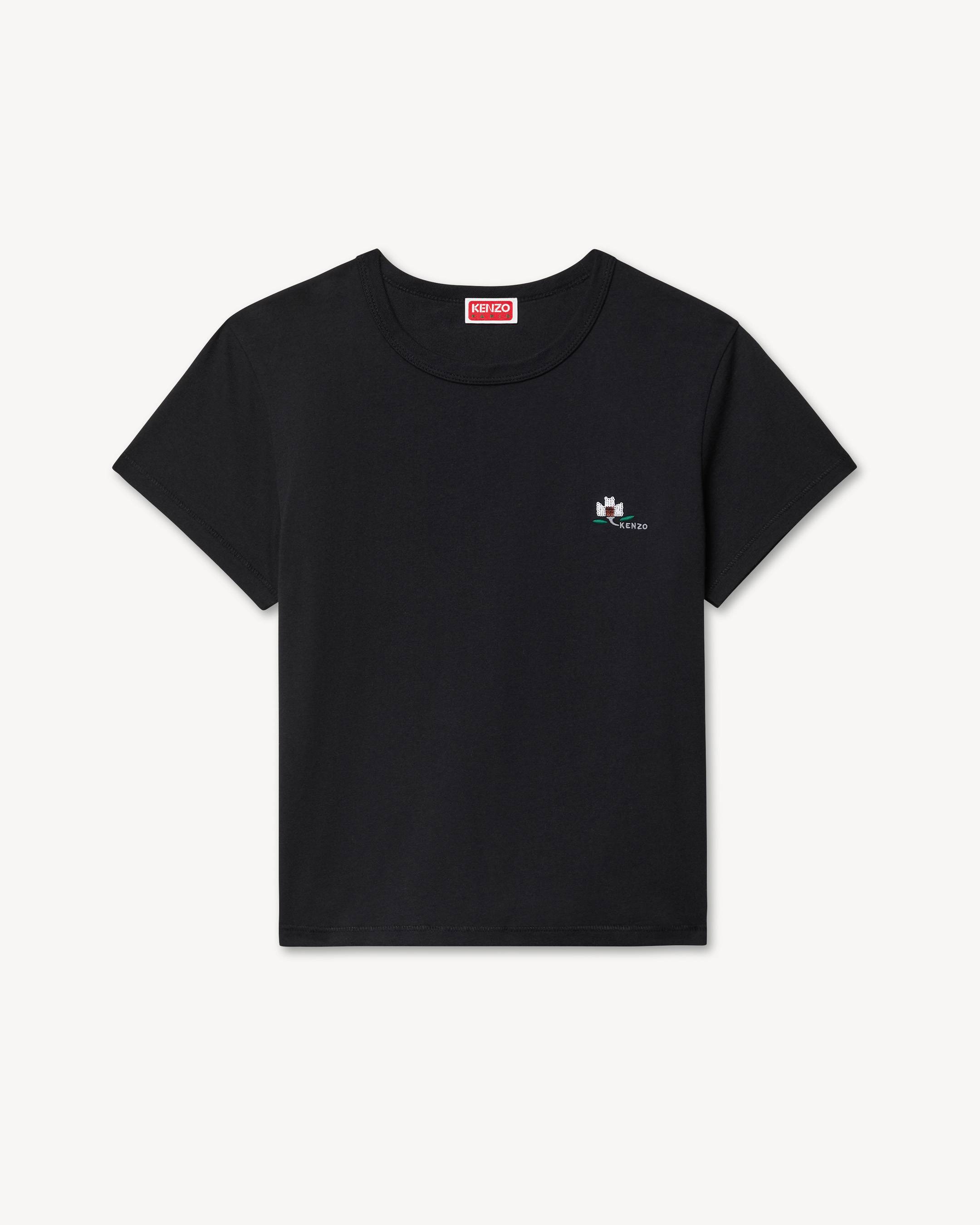'KENZO Ikat Flower' embroidered T-shirt in cotton