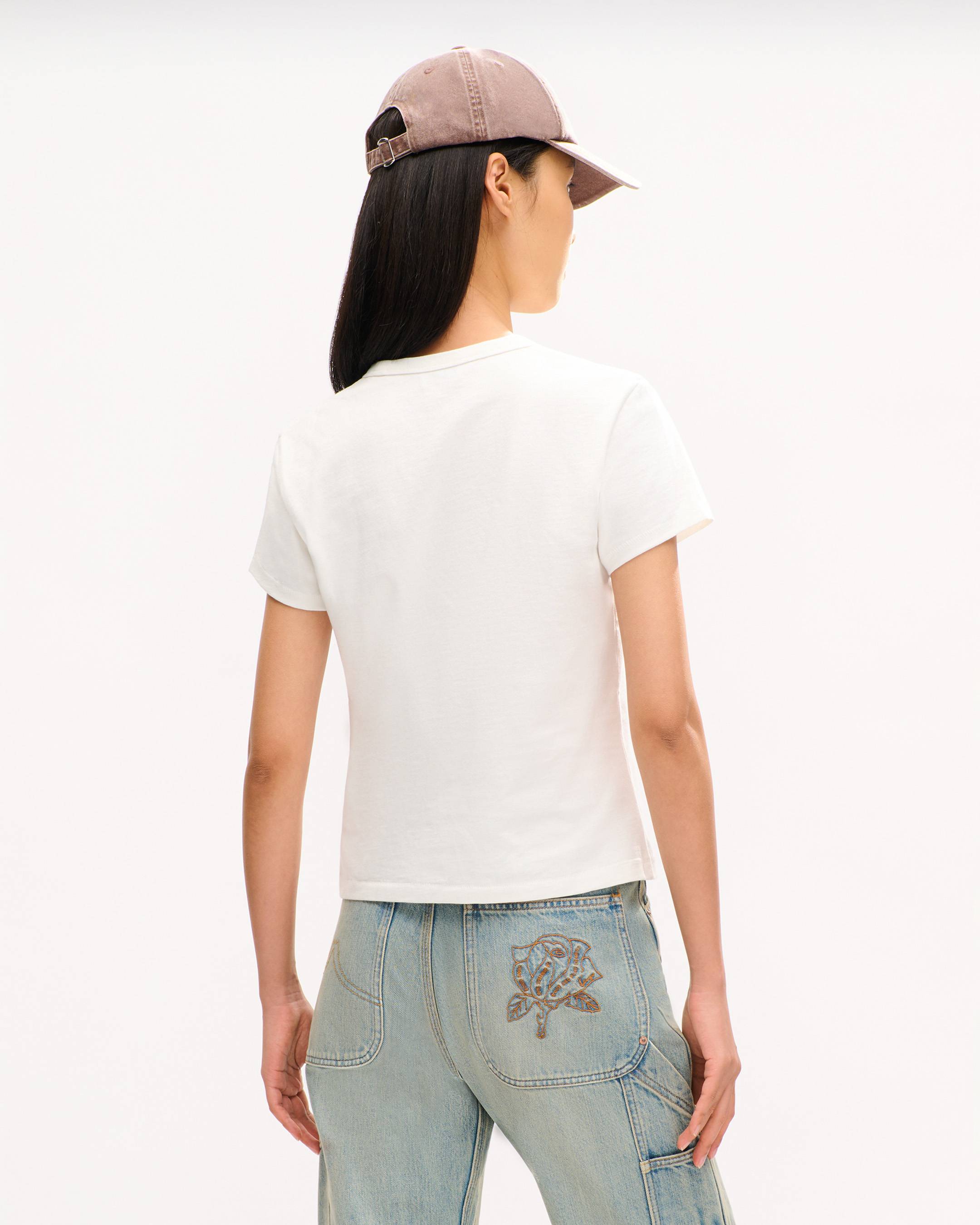 'KENZO Ikat Flower' embroidered T-shirt in cotton