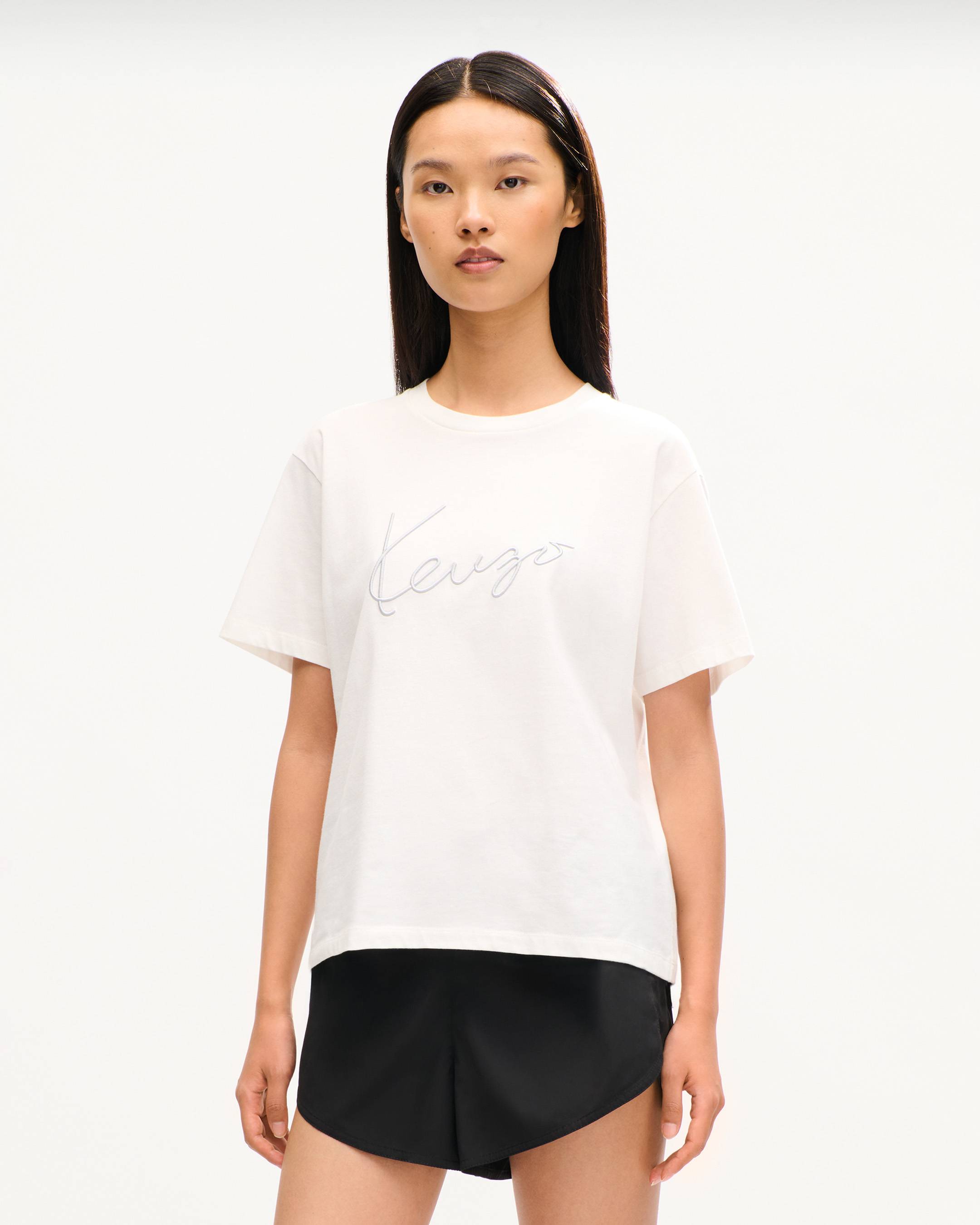 'KENZO Signature' embroidered T-shirt in cotton