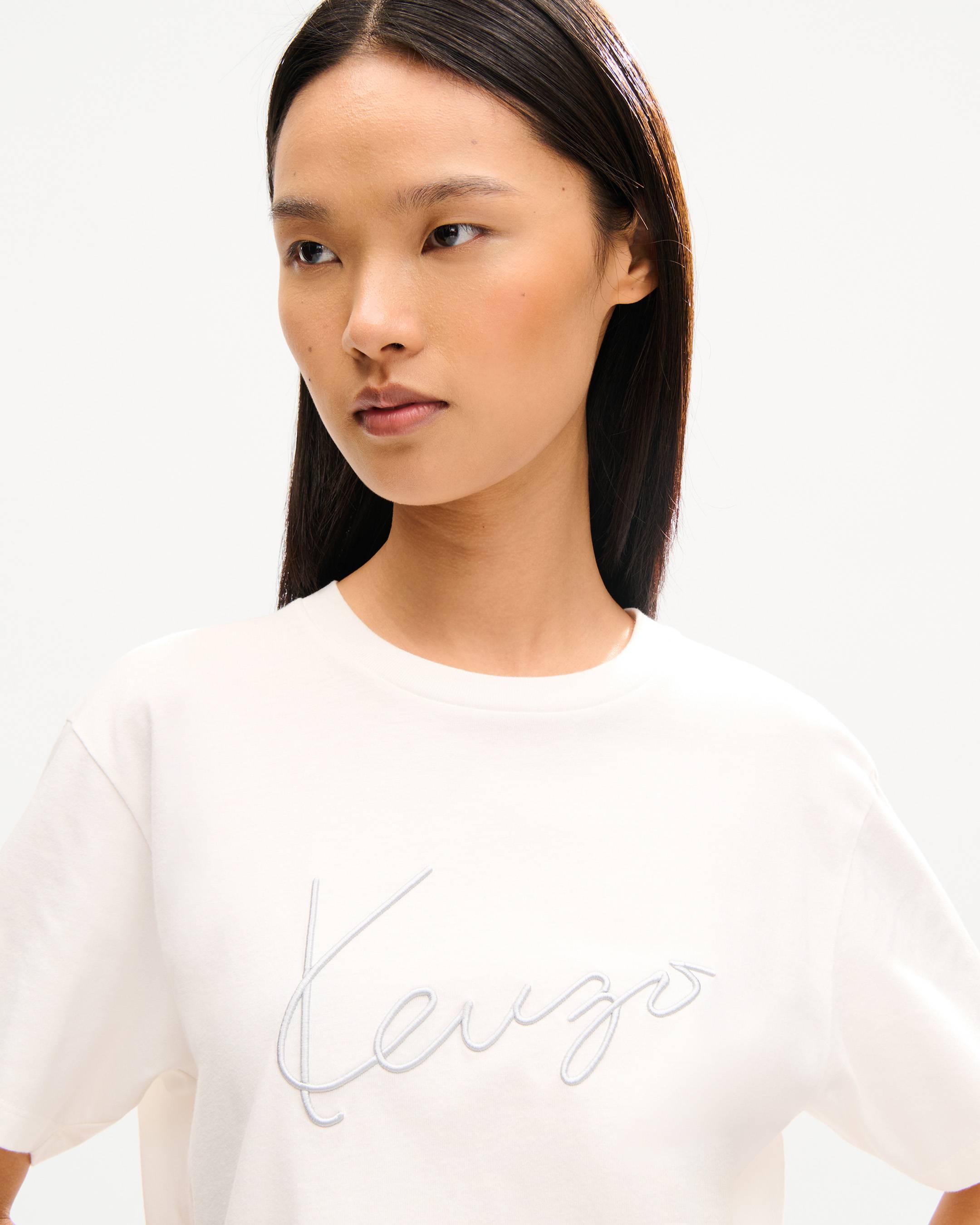 'KENZO Signature' embroidered T-shirt in cotton