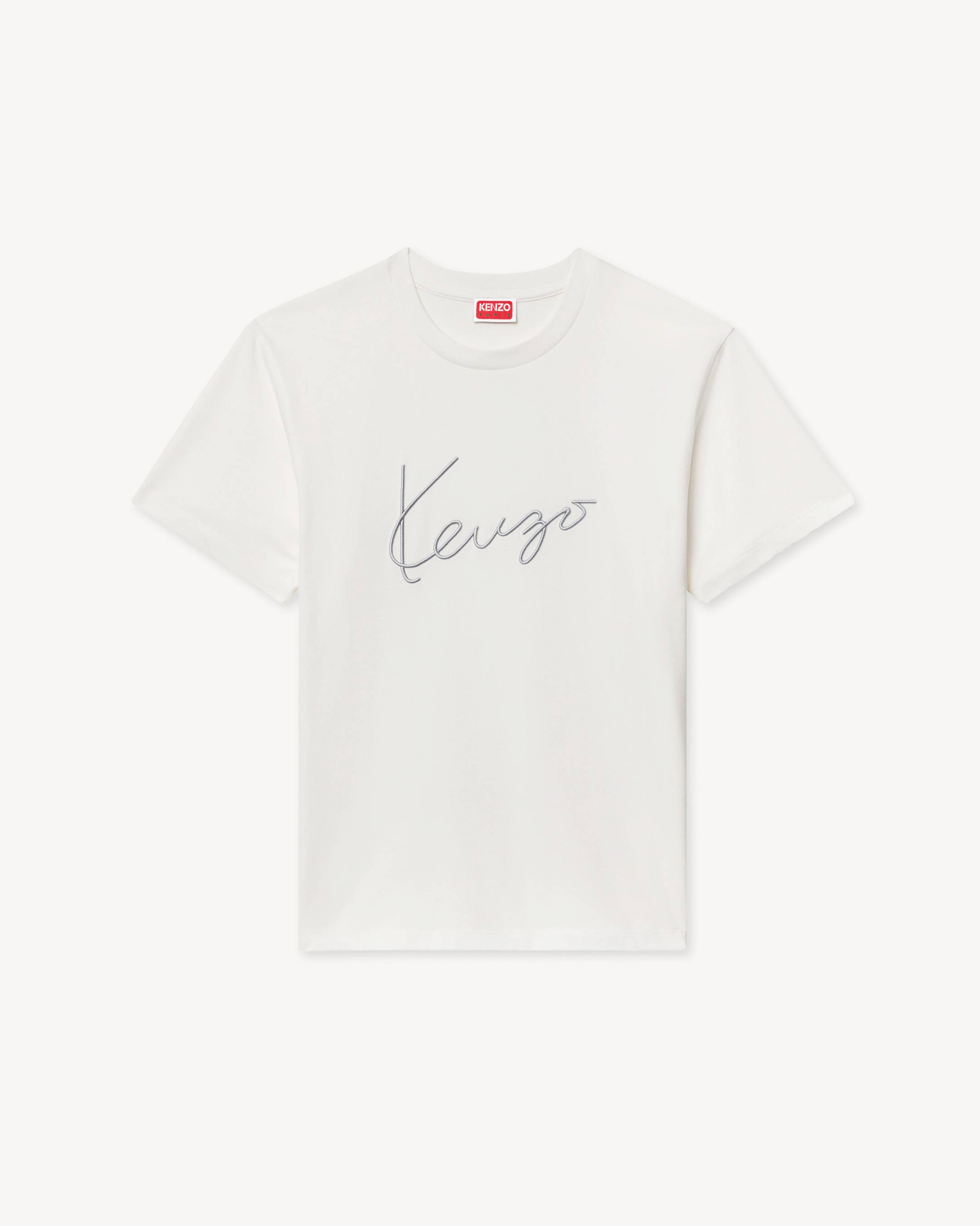 'KENZO Signature' embroidered T-shirt in cotton